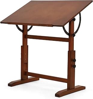 VISWIN Solid Wood Drafting Table, Artist Drawing Desk