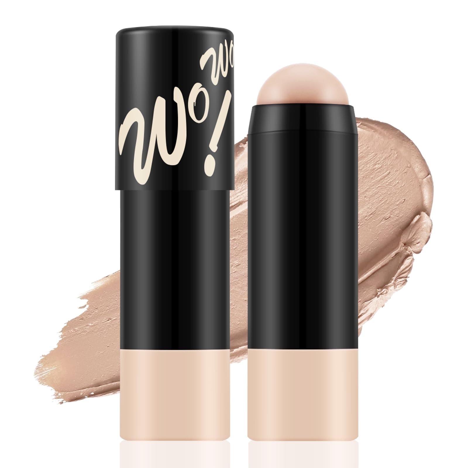 Matte Foundation Stick,Lightweight Buildable Full Coverage, Longwear Face Foundation，Concealer Stick,Waterproof