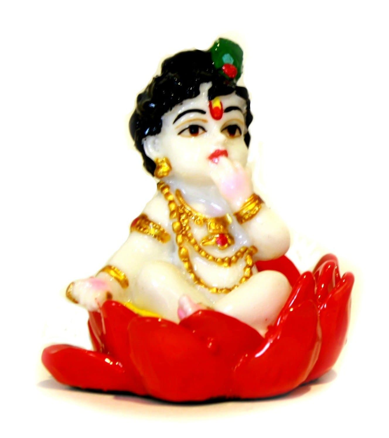 Baby Krishna Sitting on a Lotus