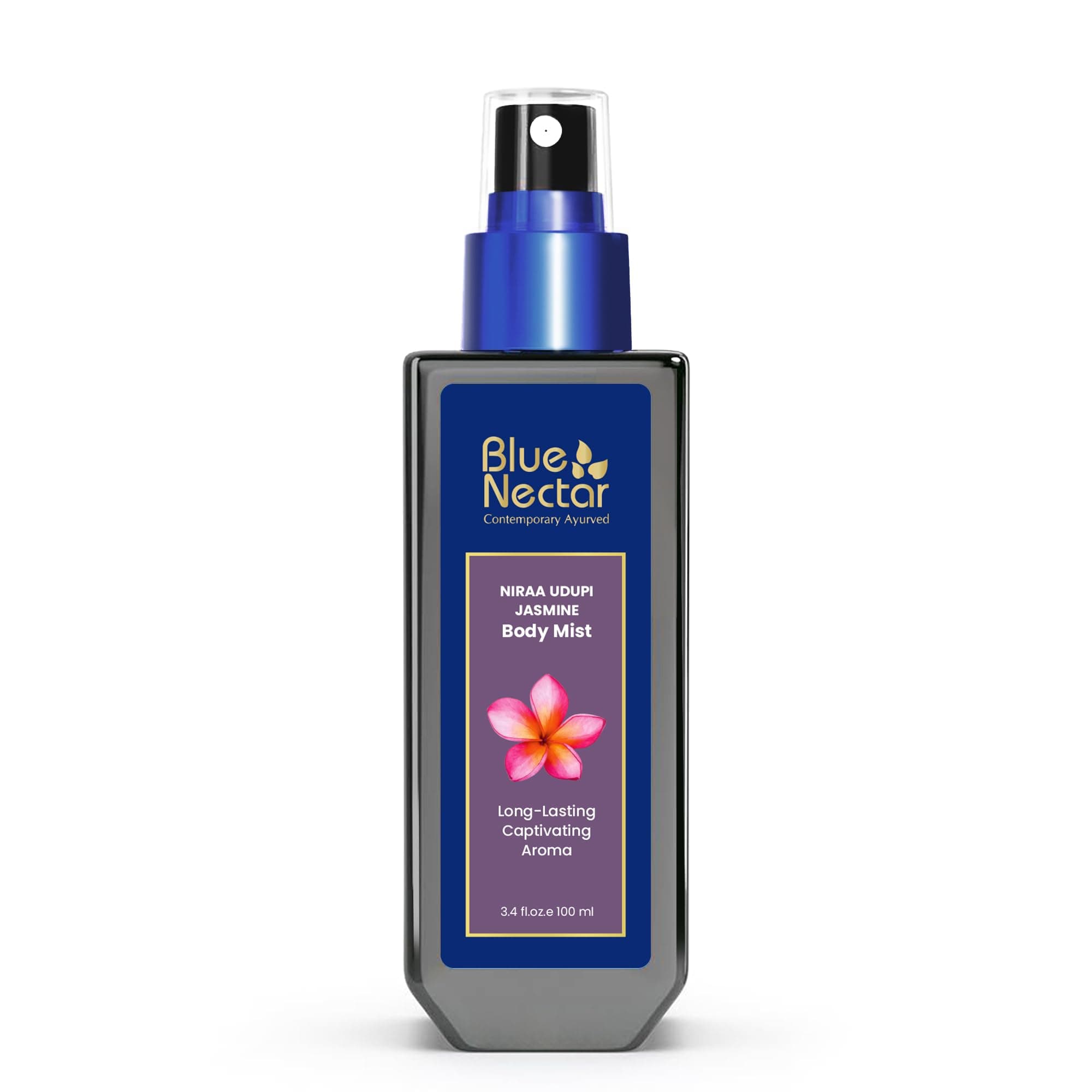 Blue Nectar Niraa Udupi Jasmine Body Mist for Long-Lasting Freshness and Relaxation (100ml)