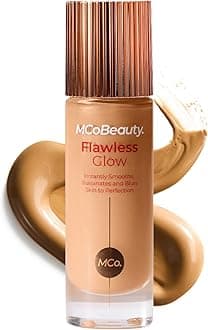 Flawless Glow Luminous Skin Filter 4.5 Medium - 4-in-1 Liquid Foundation Primer Highlighter Makeup - Dewy Radiant Skin Tint with Squalane for Face - Buildable Glow Complexion Booster - 1 Fl