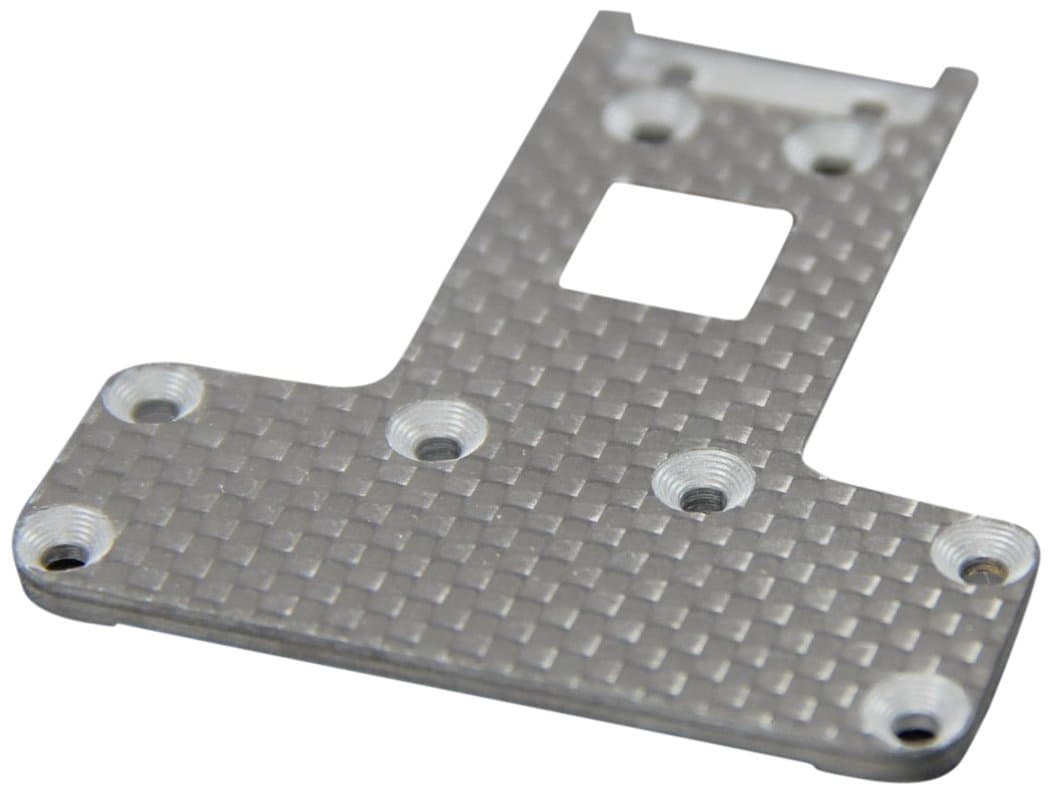 Team C - Carbon Chassis Plate Rear For Gear Diff. [Juguete]