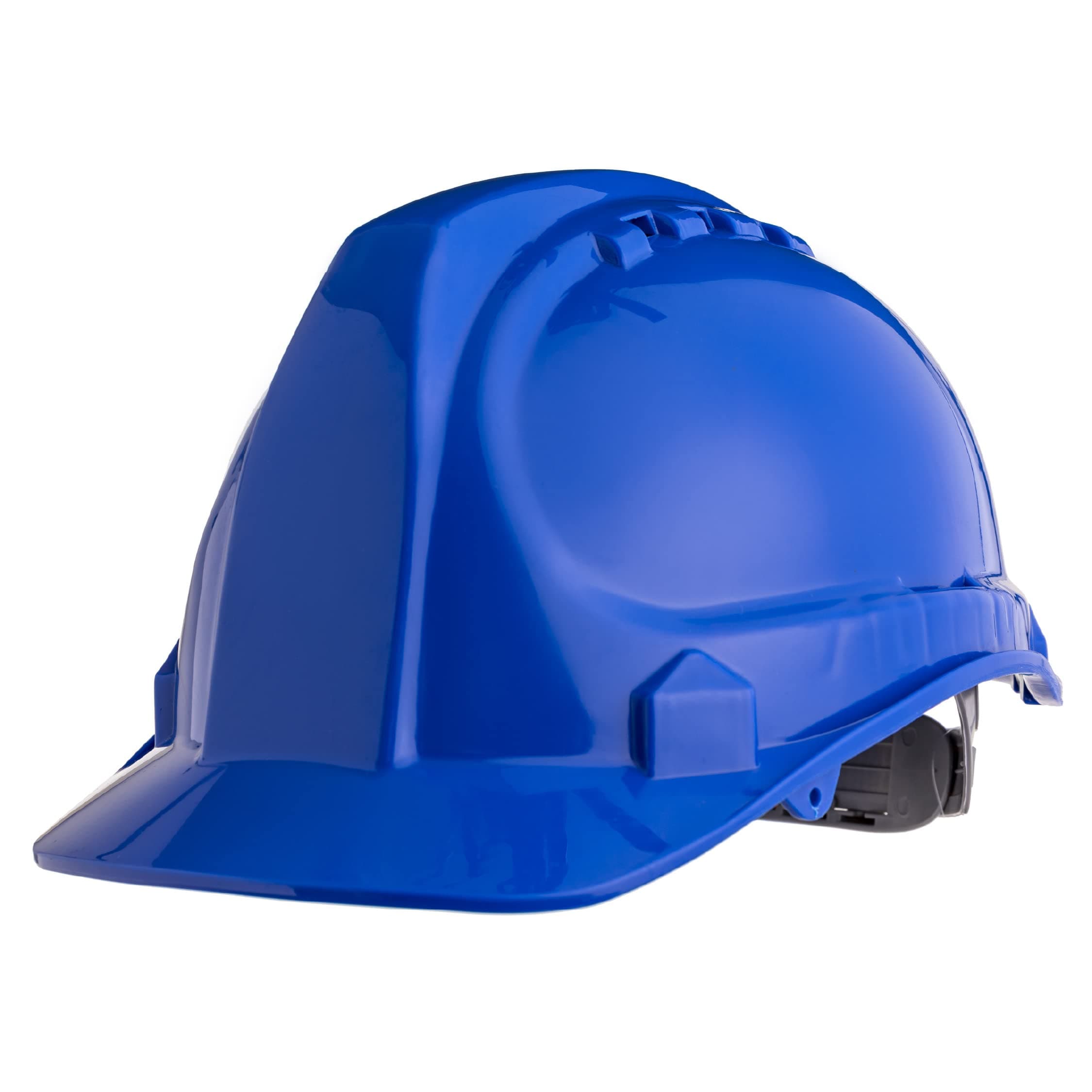 Safety Hard Hat, Head Protection, “Keep Cool” Vented Helmet, Fully Adjustable, Low Profile, Cap Style, Type 1 Class C, Construction, ANSI Z89.1, Blue