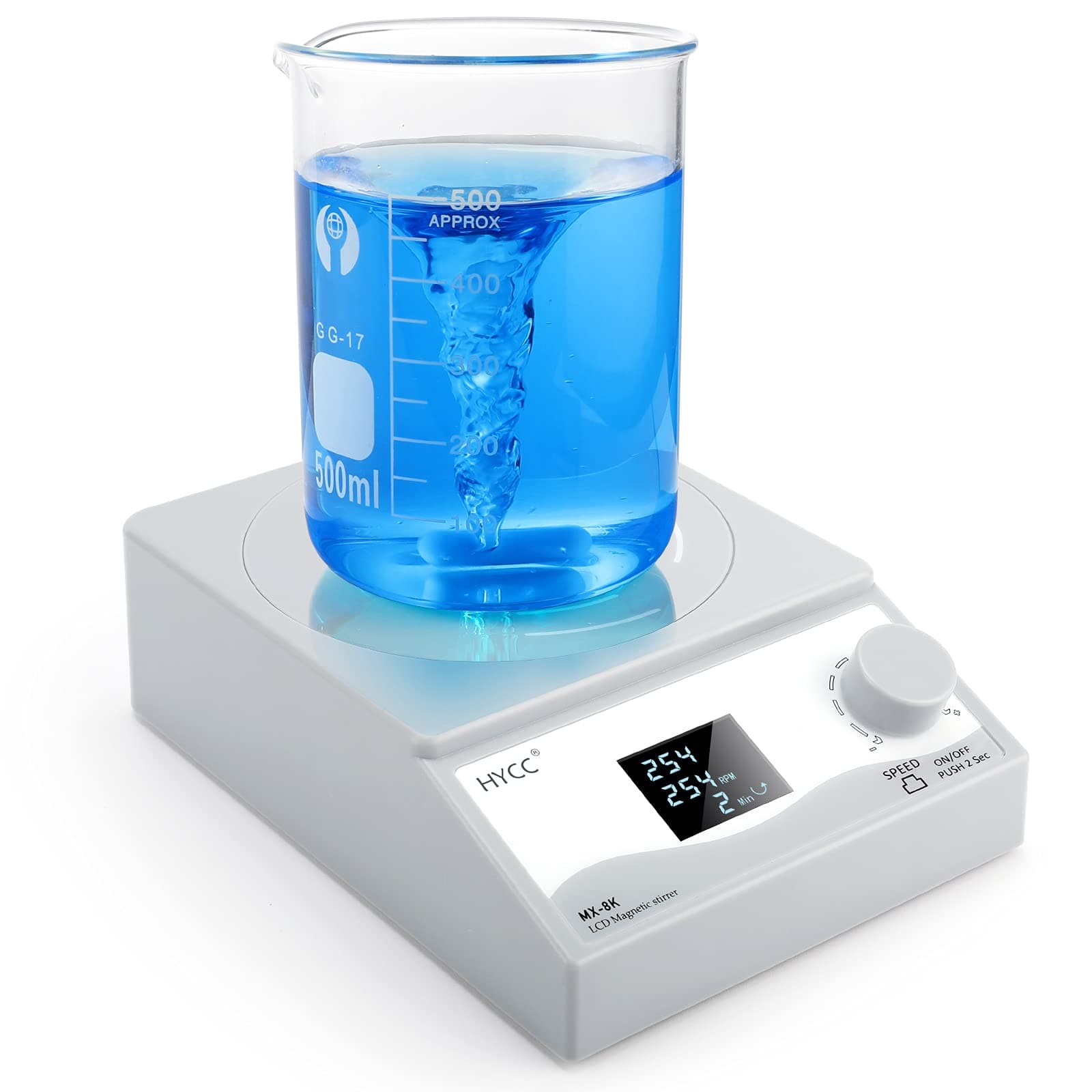 Digital Magnetic Stirrer Laboratory Magnetic Stirrer Plate with Timing Function (LCD Display Stirring Type)