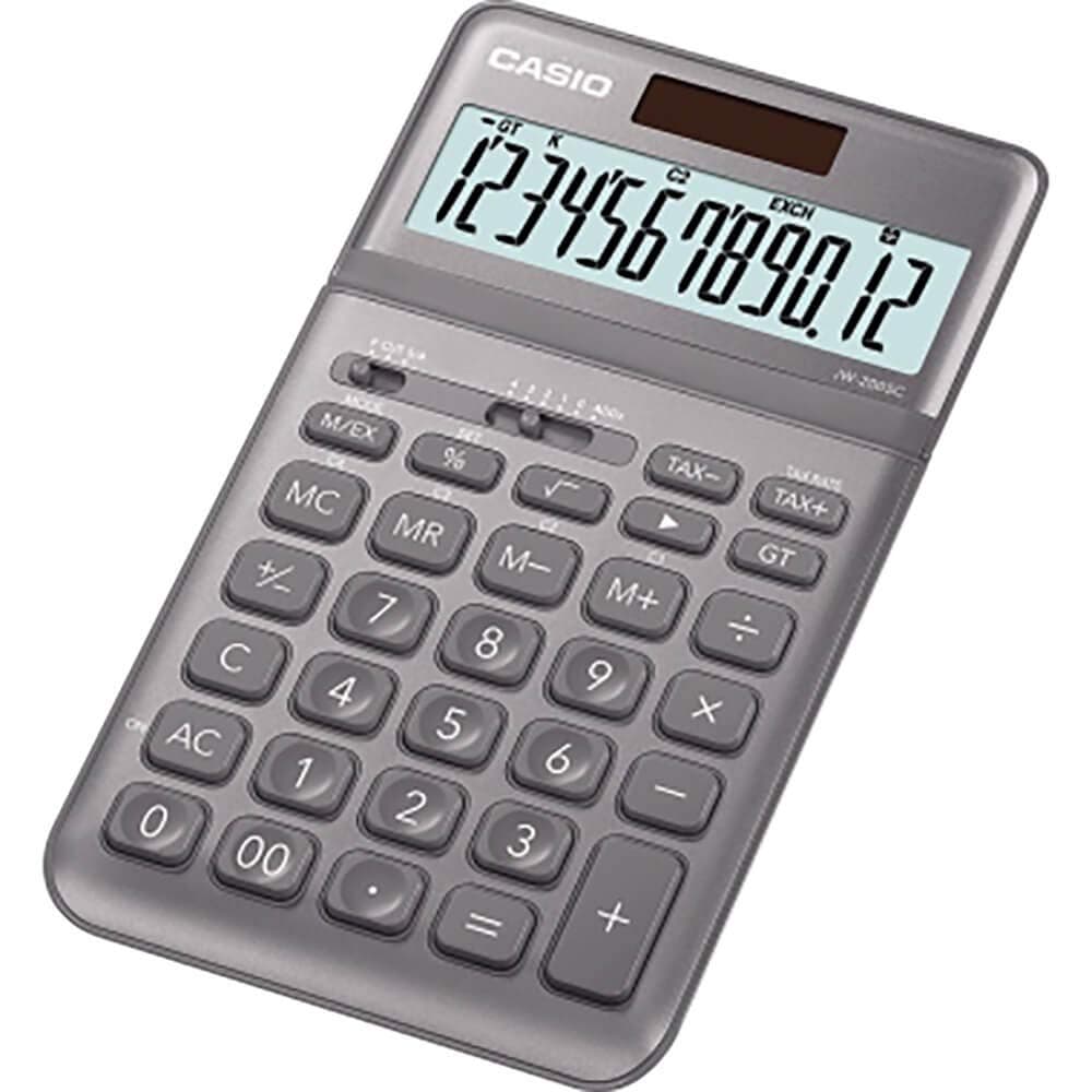 Casio JW 200 SC GY Desktop Calculator Grey