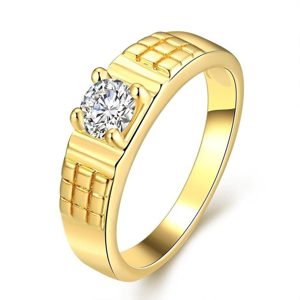 Gold-Plated Womens Wedding Bands Squared Up