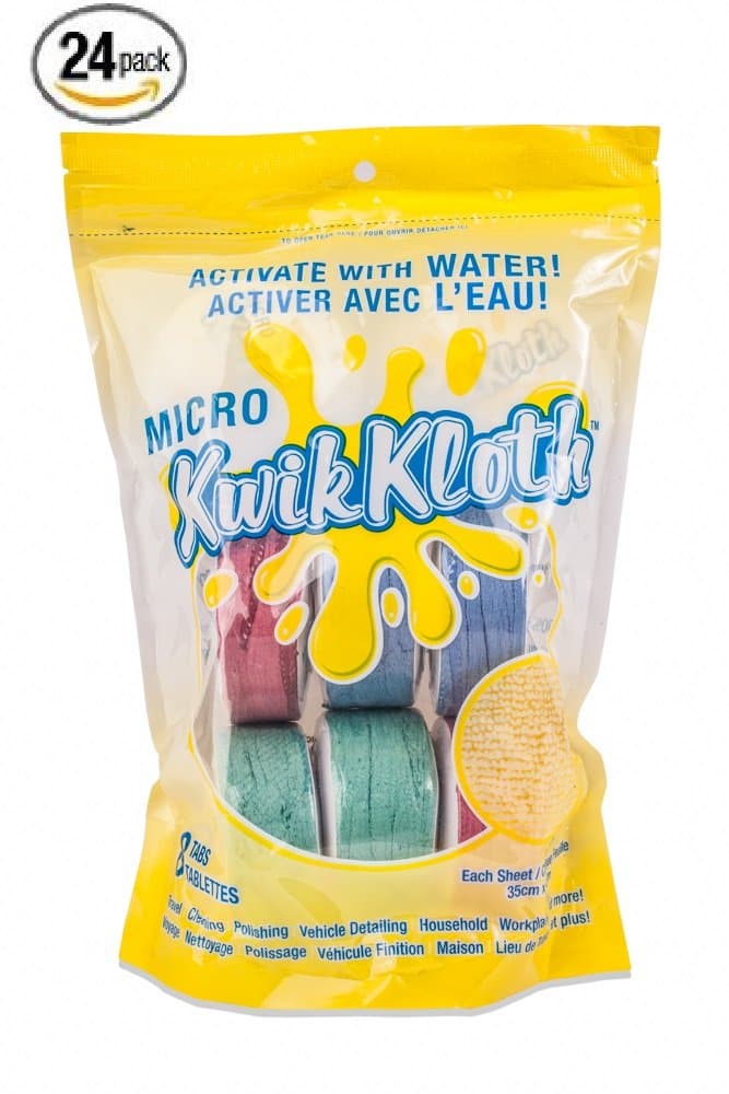 24 Pack - Microfiber Compressed Cloths from Globe Commercial Products
