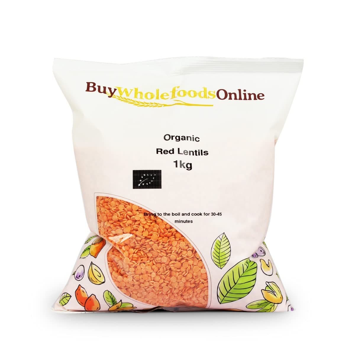 Organic Red Lentils 1kg (BWFO)