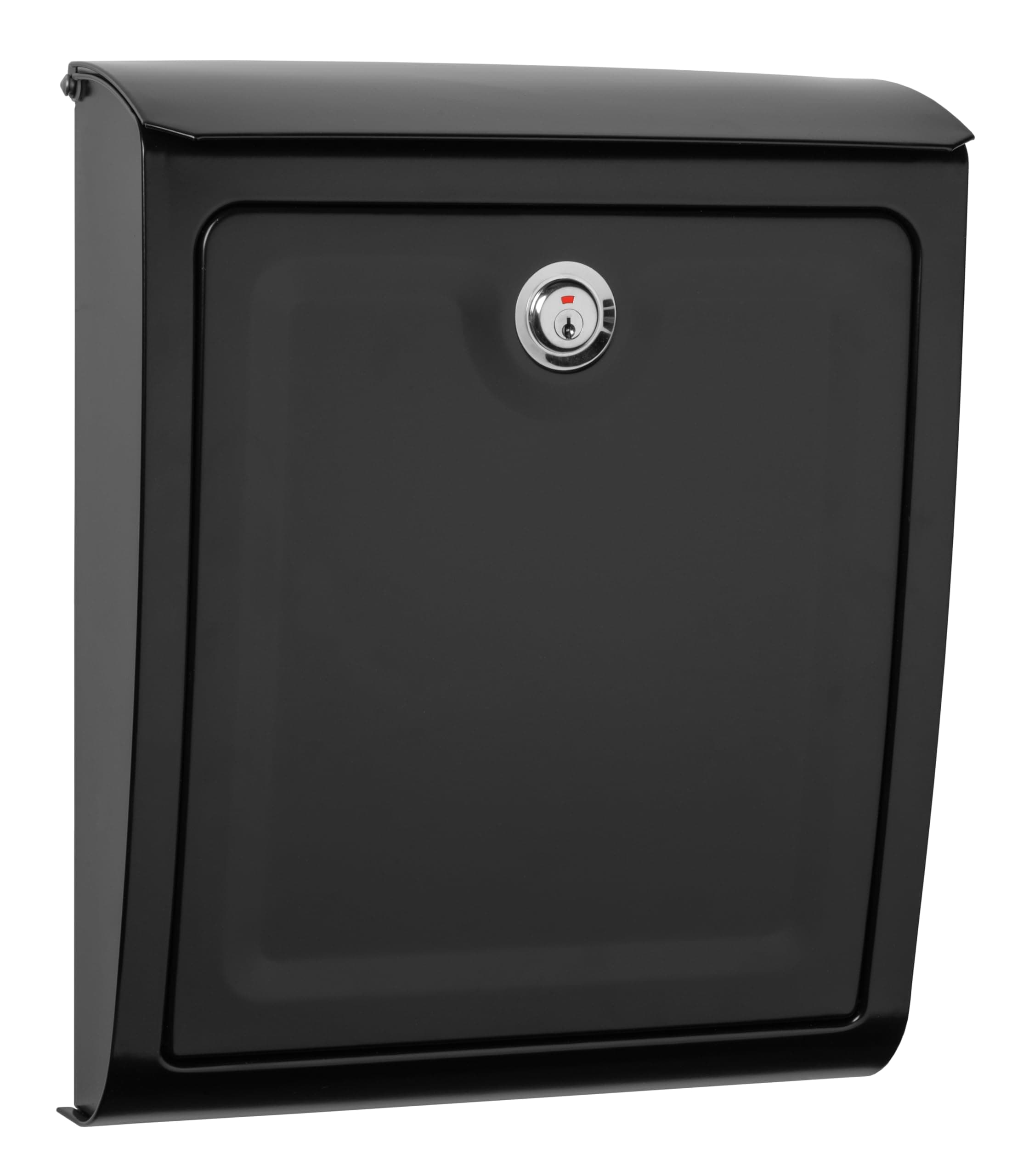 Architectural Mailboxes Sienna Galvanized Steel, Locking, Wall Mount Mailbox, 2596B-10, Black, Medium Capacity