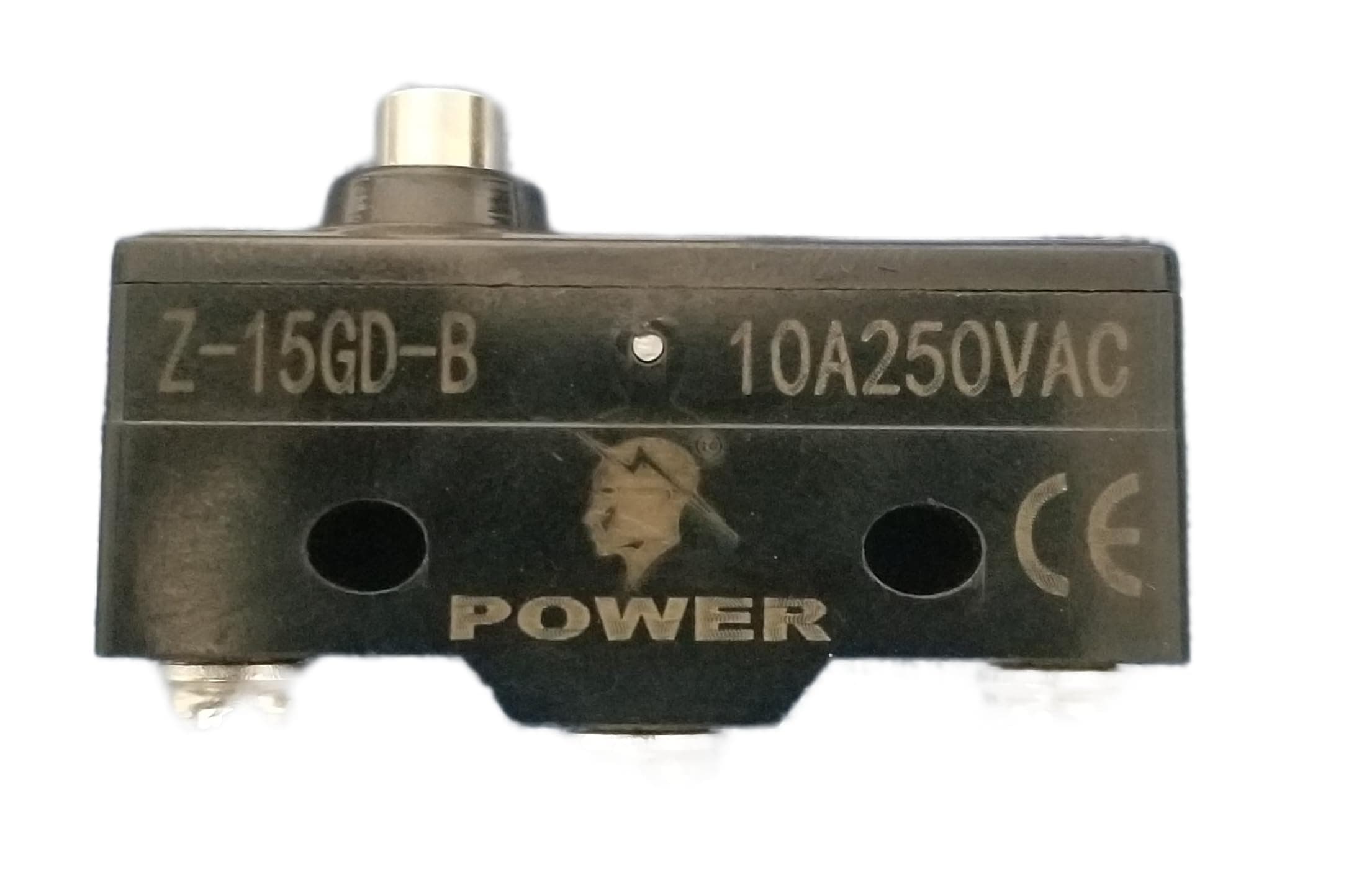 Power Microswitch 250 VAC, 10A Micro Limit Switch Momentary Action Actuator Speed Control Switch (Z-15GD-B)