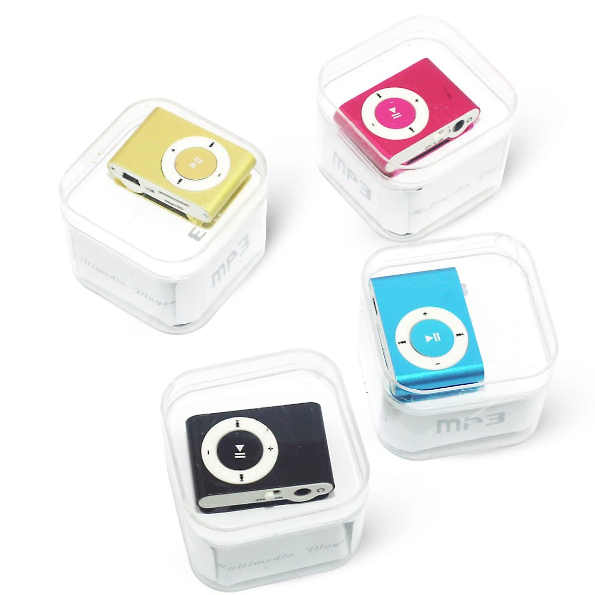 6 x 8GB MP3 PLAYER & USB FLASH DRIVE Mini Clip On Individually Box Included