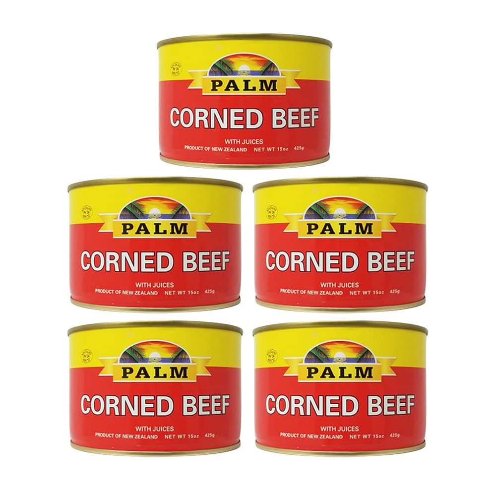 - Palm Corned Beef with Juices 15oz (5 Pack)L8