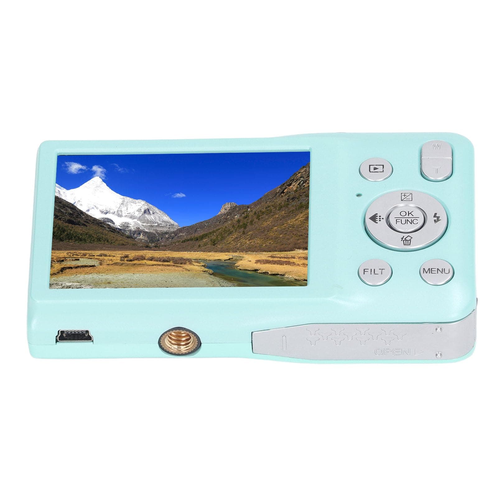 8K Digital Camera, 2.7inch 68MP IPS Vlogging Selfie Dual Screen Camera with 16X Digital Zoom, 20 Built In Beauty Filters, 750mAh WiFi Digital Video Camera for Vlogging (Green)