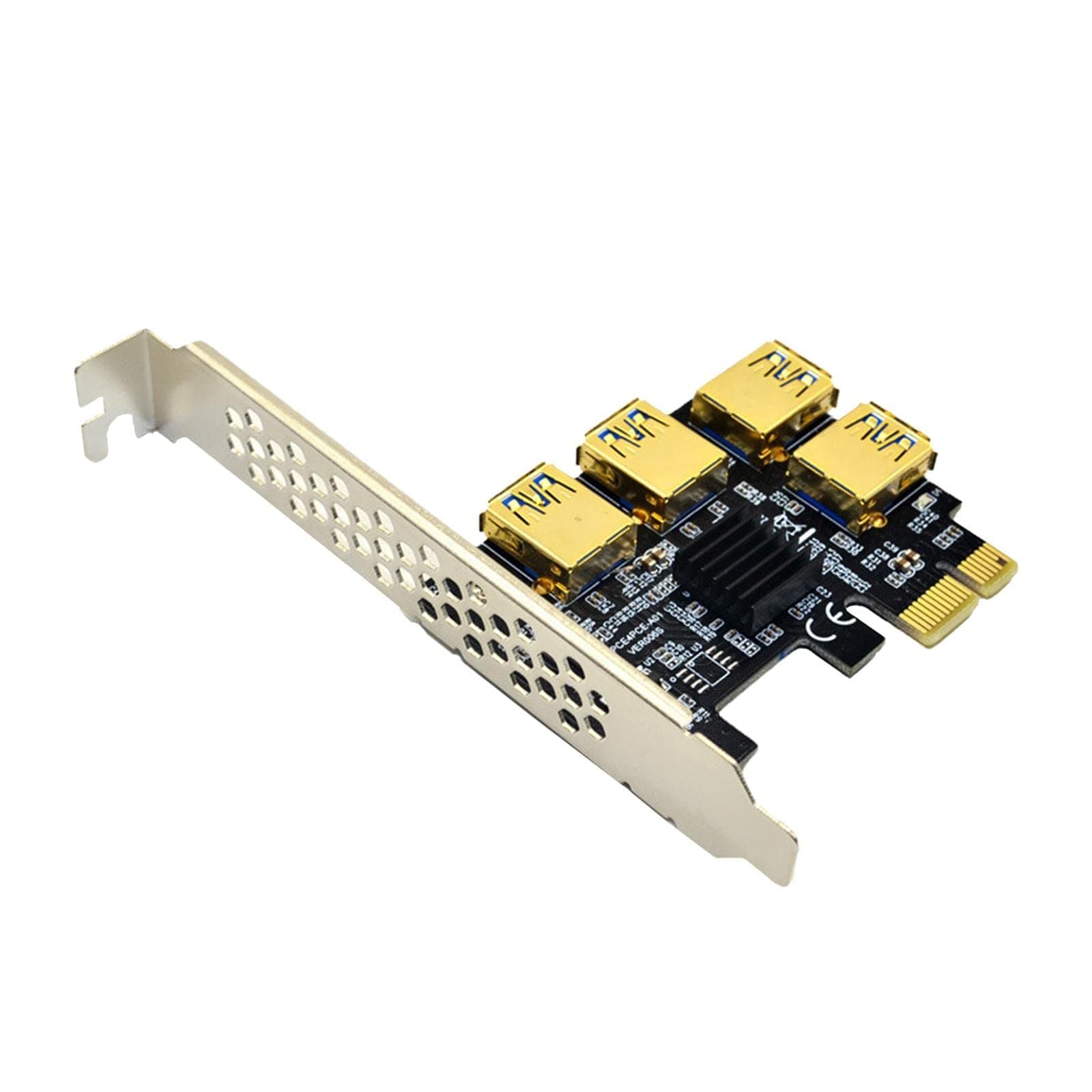 LOOM TREE 1x PCI-E 1X to 4 PCI-E 16X Slots Extender Riser Card External Adapter Computer Components & Parts | Interface/Add-On Cards | Port Expansion Cards
