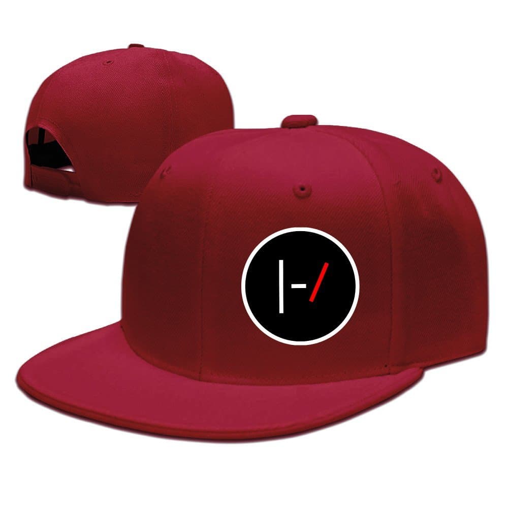XSSYZ Twenty One Pilots Flat Bill Snapback Baseball Cap Red
