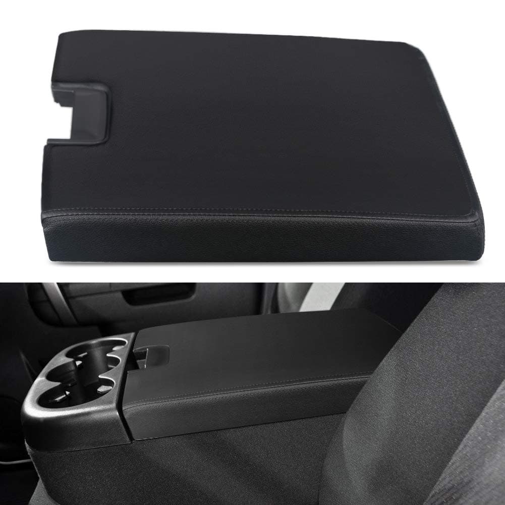 Center Console Lid Armrest Kit Cover Replacement with Latch for 2007-2013 Chevy Silverado Suburban Tahoe Avalanche GMC Sierra Pickup Center Console Cover Repair Kit-Replaces 2086415