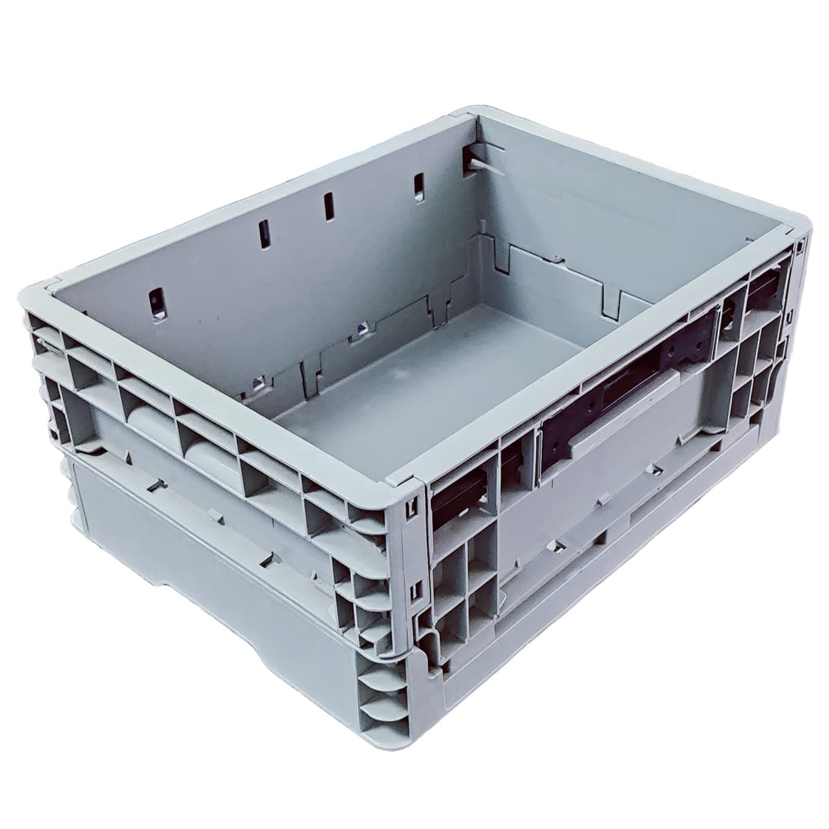 Packnback Foldable crate 400 * 300 * 175mm (Grey), weight - 2.2 kg, Item weight - 21 liters, Load capacity - 15-20kg