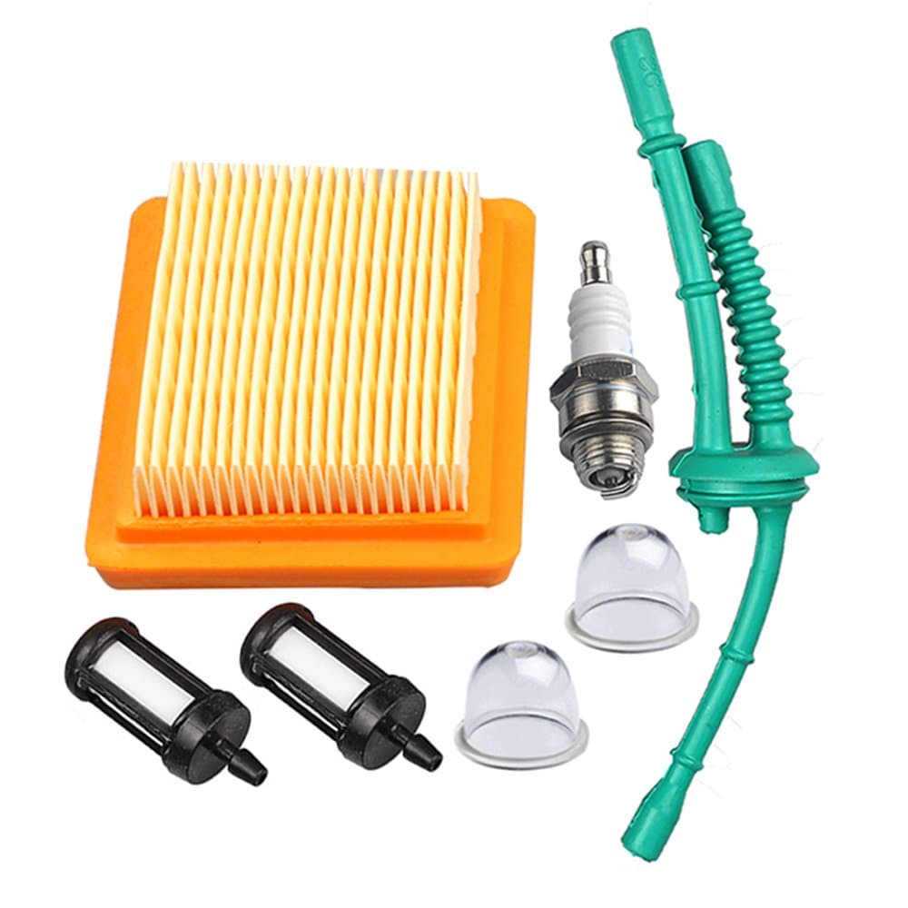 Hipa Air Filter + Fuel Line Filter Spark Plug for STHIL MM55 MM55C Multi Engine