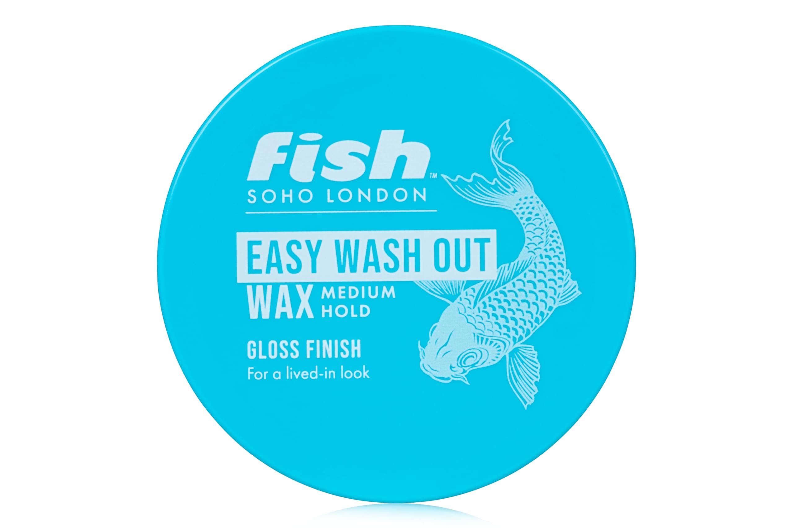 Original Fish Easy Wash Out Shape Defining Hair, Mens Hair Styling Product Suitable for Short & Medium Length Hair. Stylist & Barber Used, Medium Hold, Gloss Finish