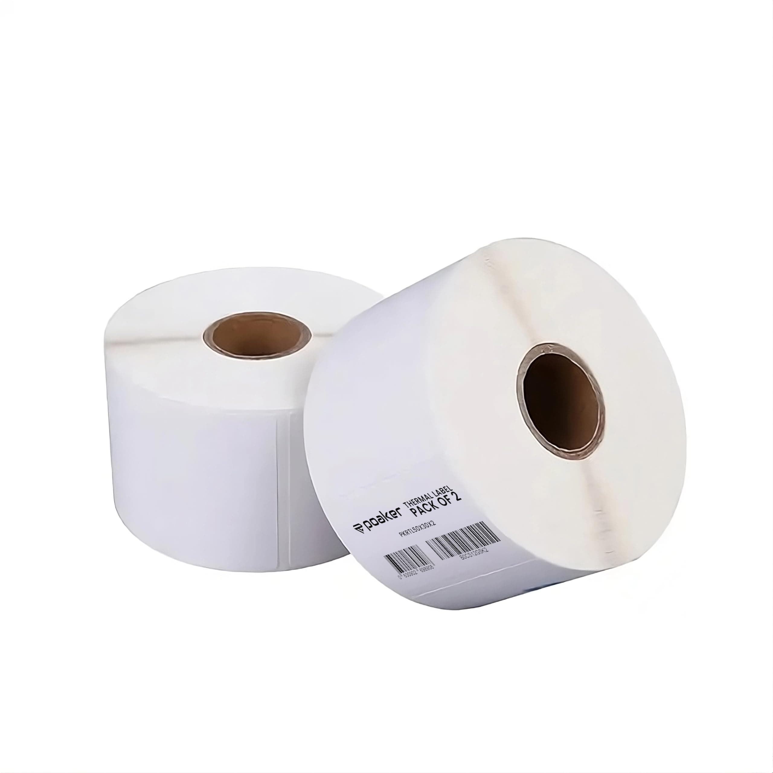 Direct Thermal Multipurpose Labels 50x30mm, Adhesive Scratch Proof Compatible with Zebra Rollo&Multi Label Printers for SKU ASIN barcode Labeling (Pack of 2 (2x1000 Labels), 50x30mm)