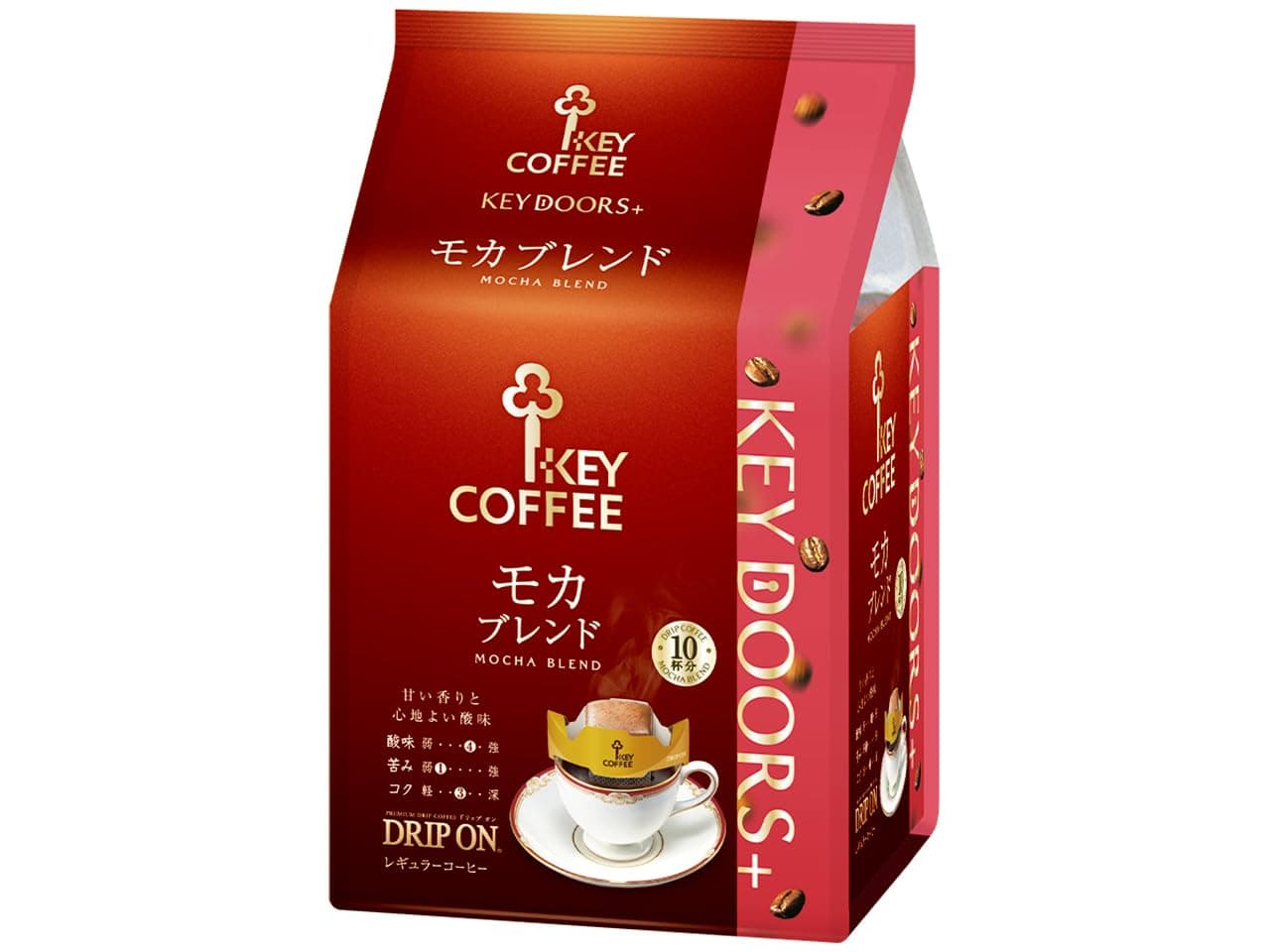 KEY DOORS+ Drip On Mocha Blend, 10 Cups x 3 Bags