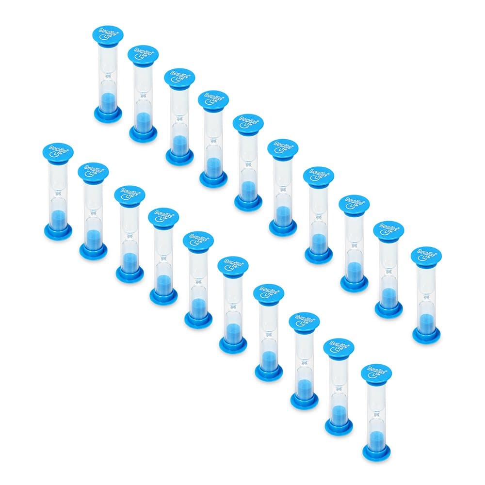 Dsmile 2 Minute Sand Timer Plastic Hourglass for Games Classroom Home Office Kitchen Brush teeth Use, Set of 20