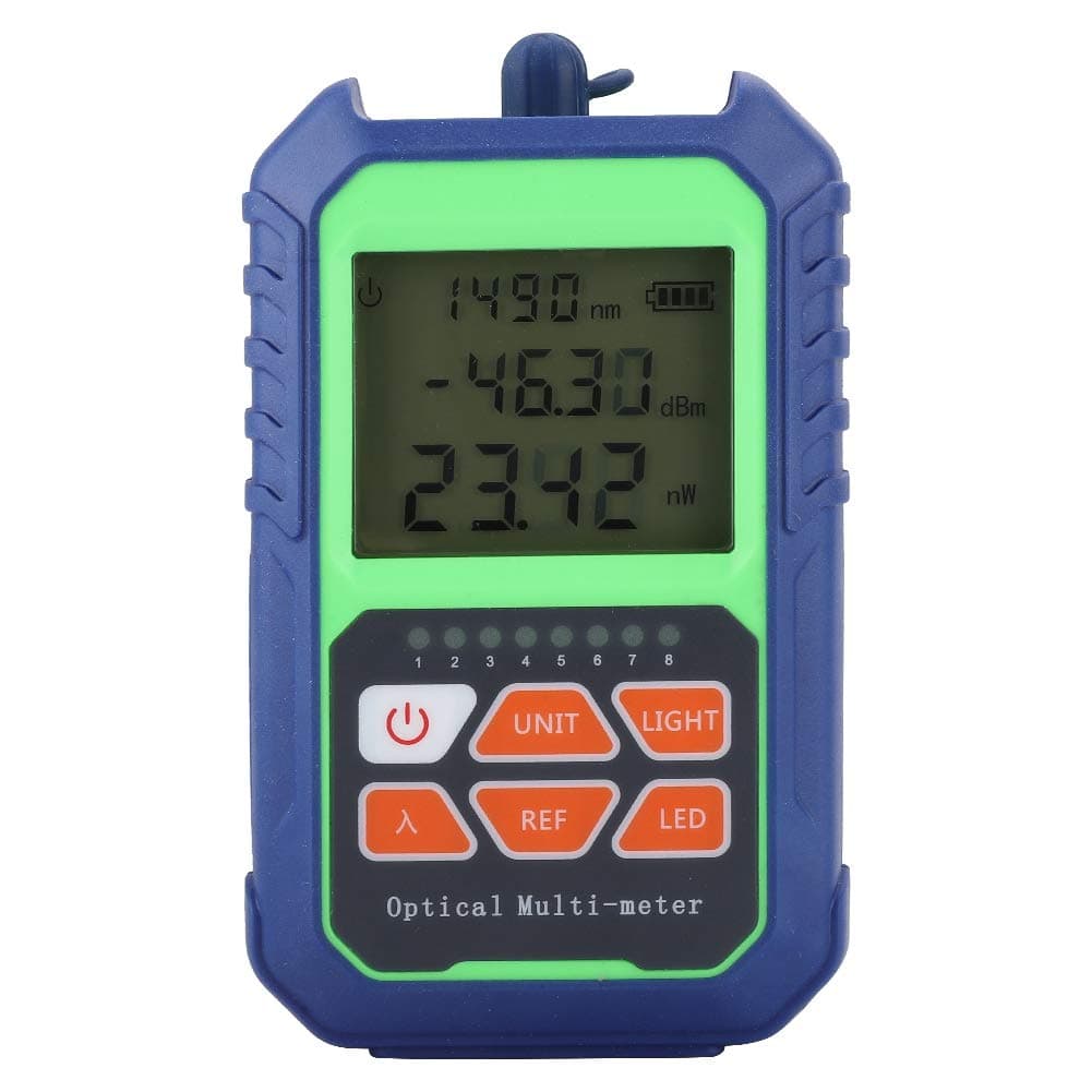 Heayzoki Fiber Optical Power Meter, Type A High Precision Mini Network Testers for FTTH CCTV CATV Tools, Fiber Optical Cable Tester Checker
