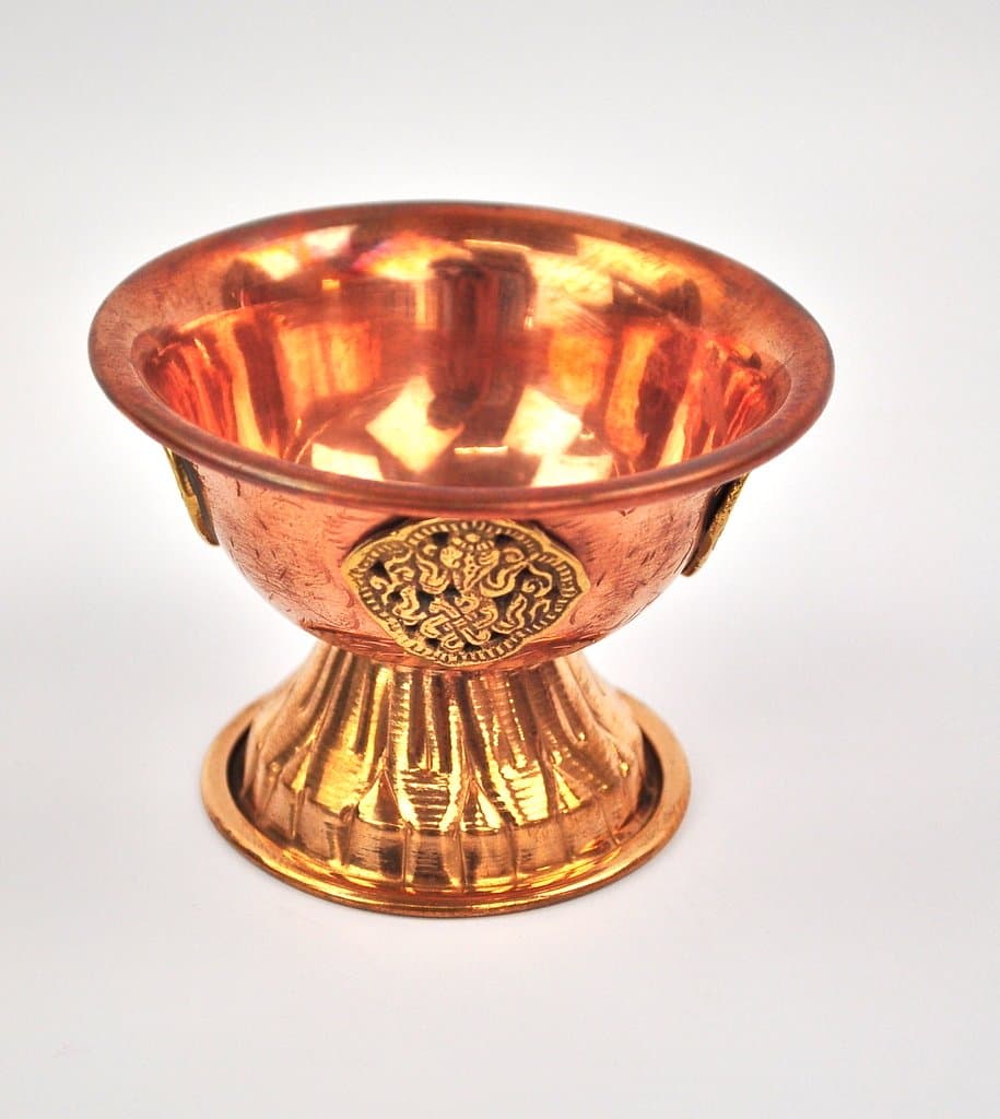 Copper Tibet buddhist offering bowl