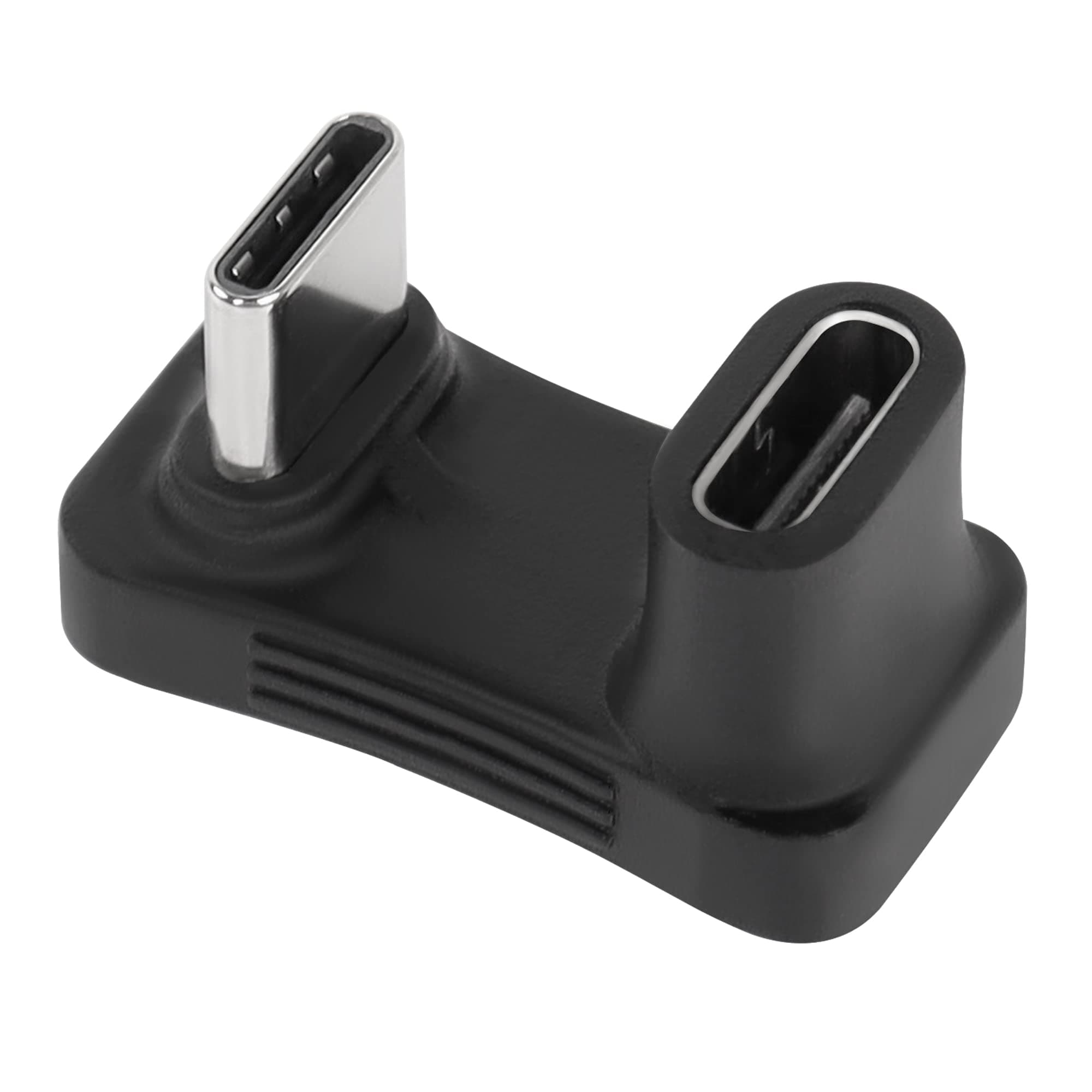 QIANRENON Wider U Shaped Angle USB C Adapter 10Gbps USB3.1 Type C Male to Female U Shaped Wide Distance Connector, Support 4k@60HZ HD Audio/Video 100W, for Smartphone Laptop Tablet Steam Deck