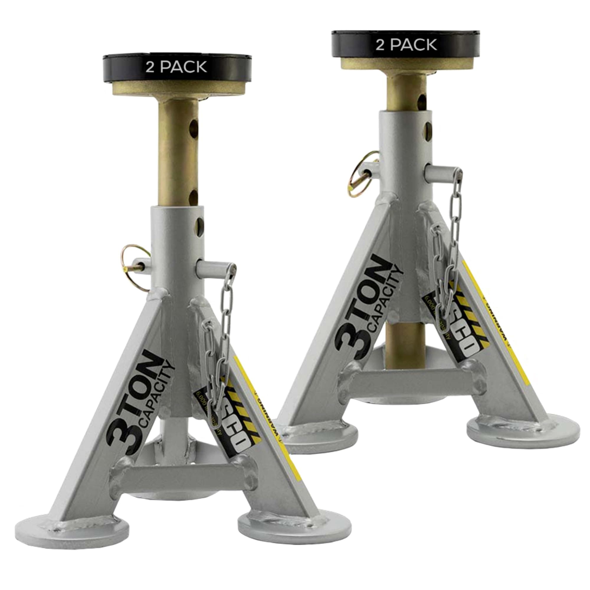 3 Ton Performance Shorty Low Profile Jack Stands, 1 Pair