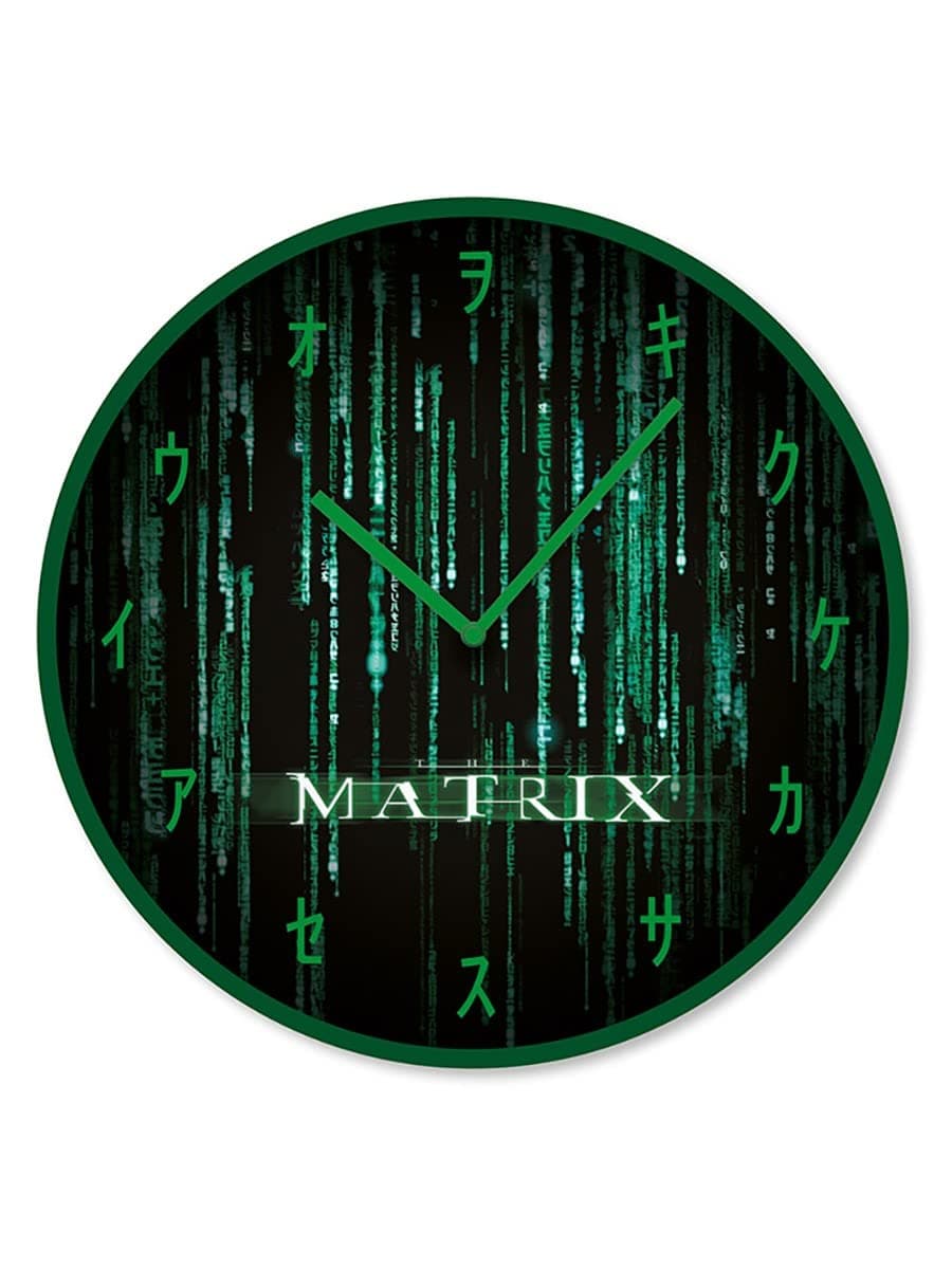 Pyramid InternationalThe Matrix Wall Clock (Matrix Code) 25cm Diameter - Official Merchandise