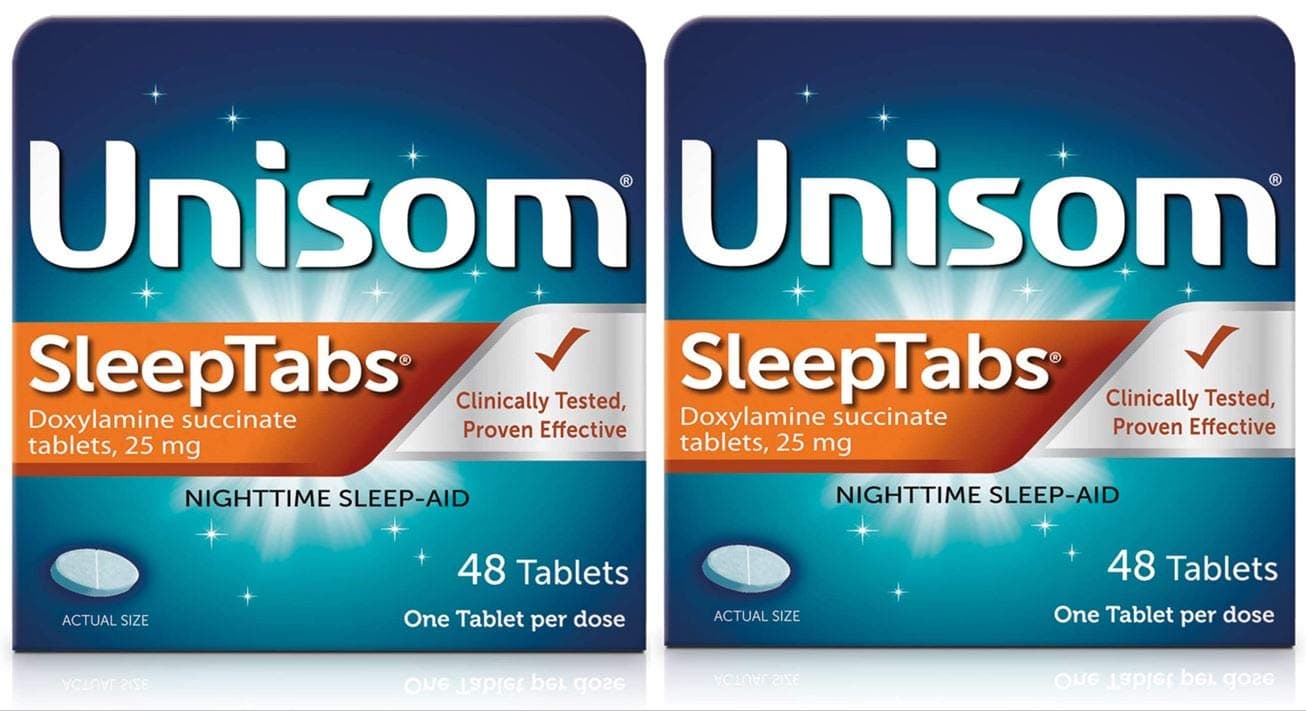 Unisom SleepTabs, Nighttime Sleep-aid, Doxylamine Succinate, 2 Pack