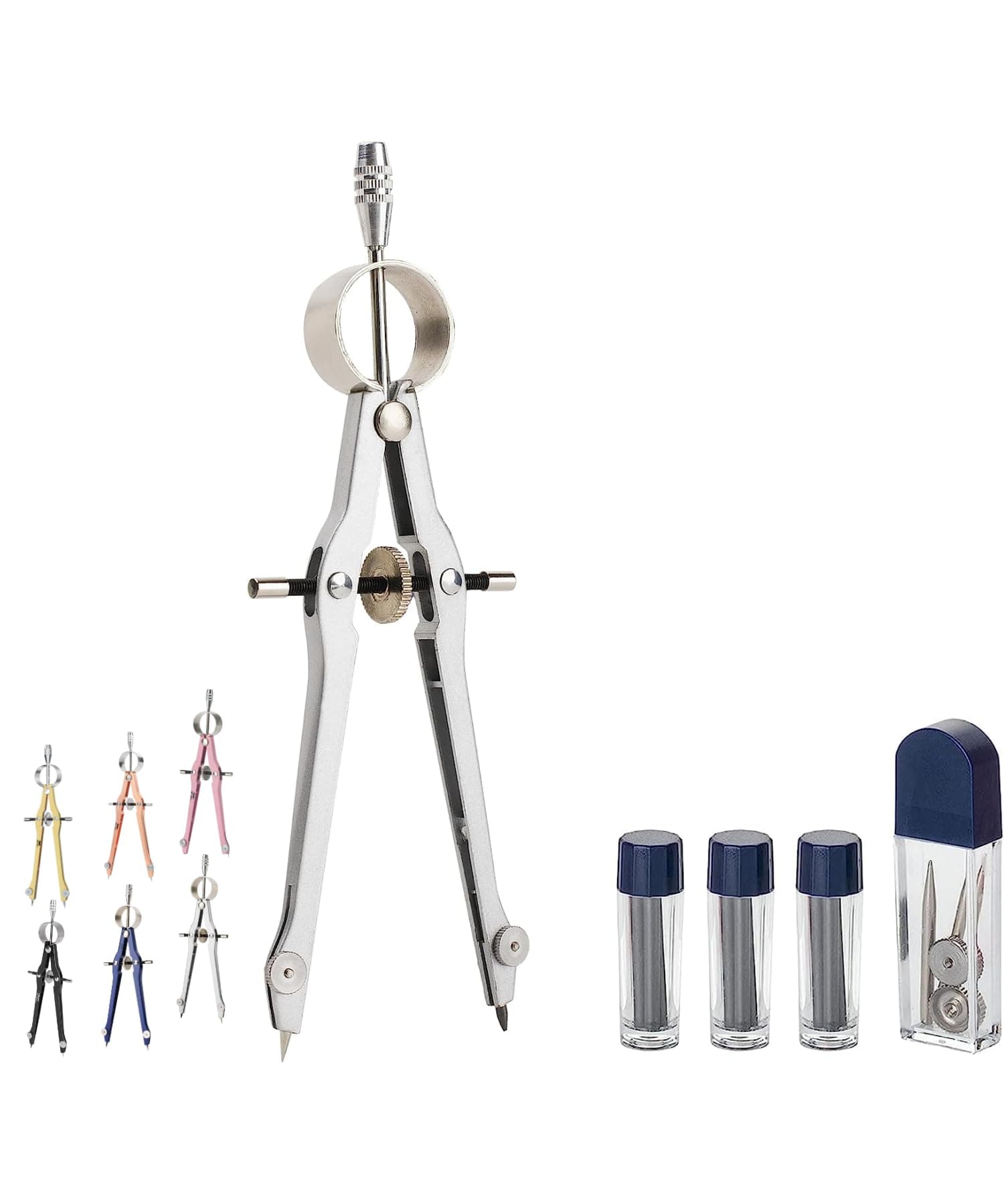 Mr. Pen- Professional Compass for Geometry, Extra Lead, Metal Compass, Compass, Compass Drawing Tool, Drawing Compass, Drafting Compass, Compass for Students, Compass Geometry