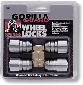 Gorilla Automotive 61621 Acorn Gorilla Guard Locks (12mm x 1.25 Thread Size) - Pack of 4