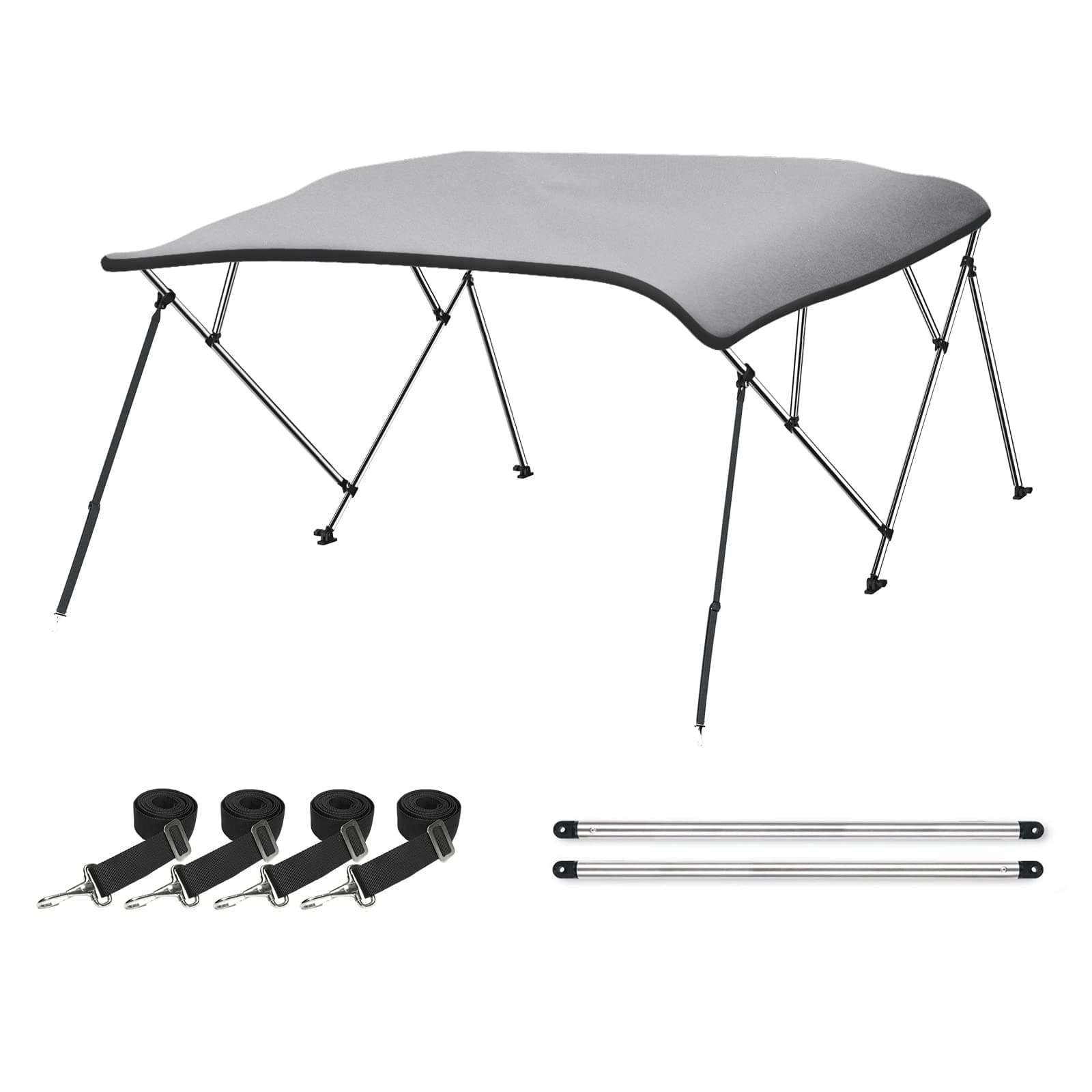 Naviskin 10 Optional Colors Available 3-4 Bow 13 Different Size Bimini Top Cover Includes Mounting Hardwares,Storage Boot with 1 Inch Aluminum Frame