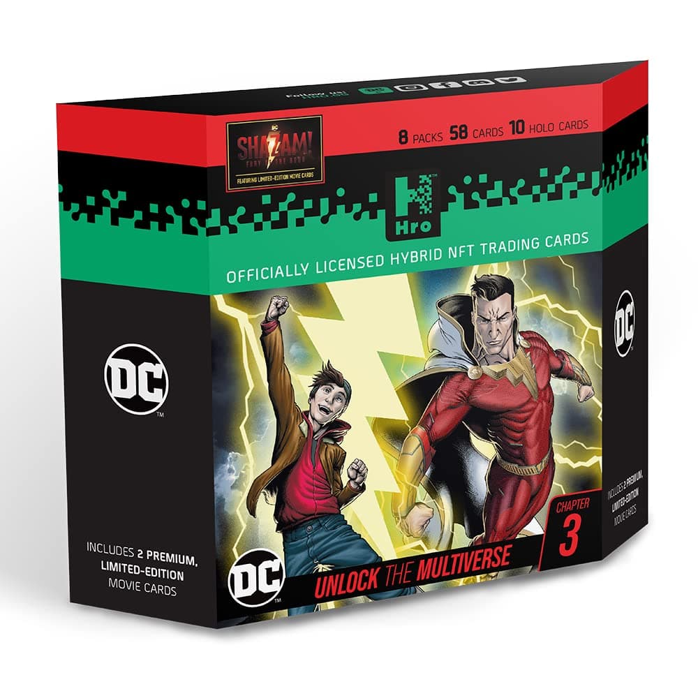 DC | HRO Chapter 3: 8-Pack Premium Starter Box, 58 Hybrid Digital Trading Cards