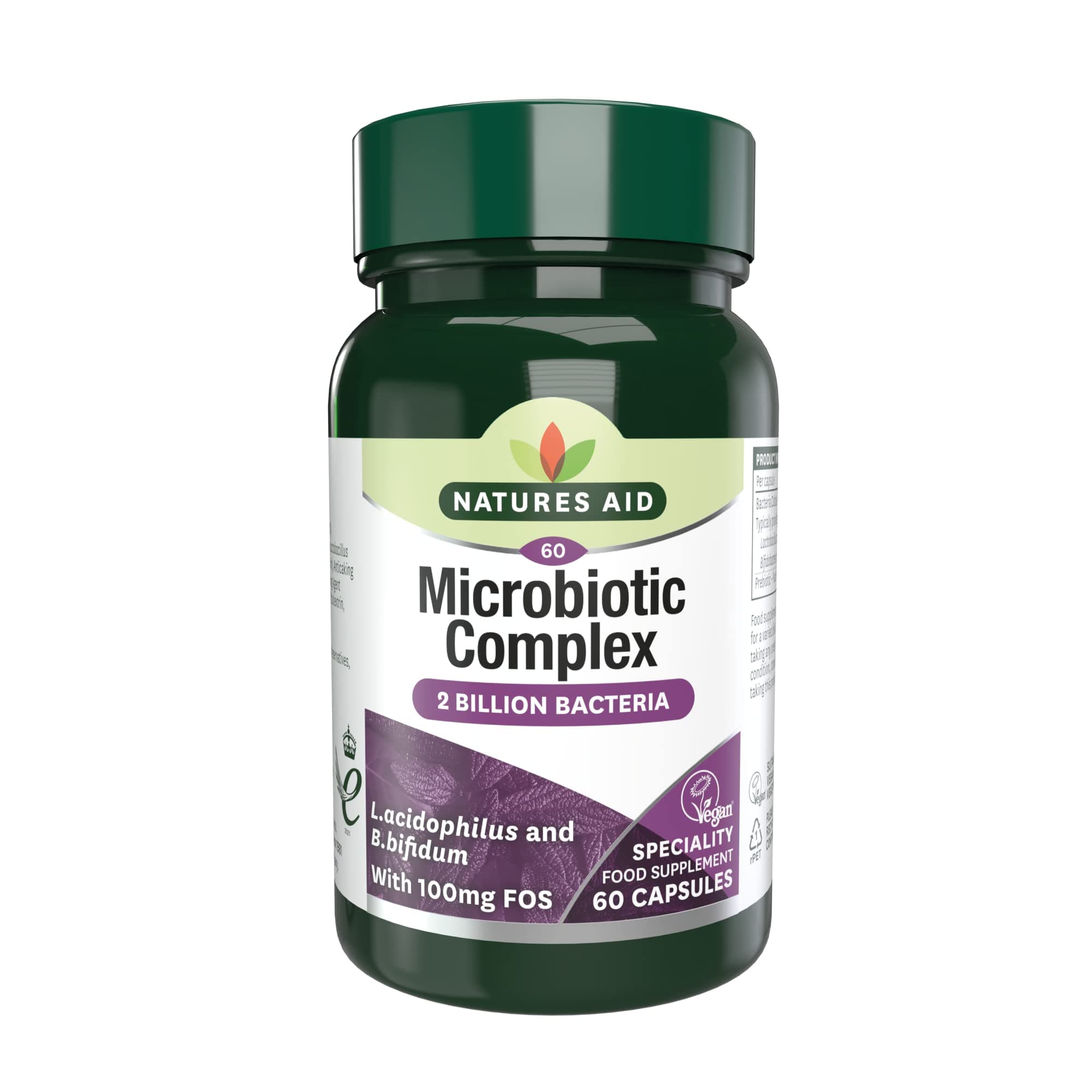 Natures Aid Probiotic Complex, 60 Capsules