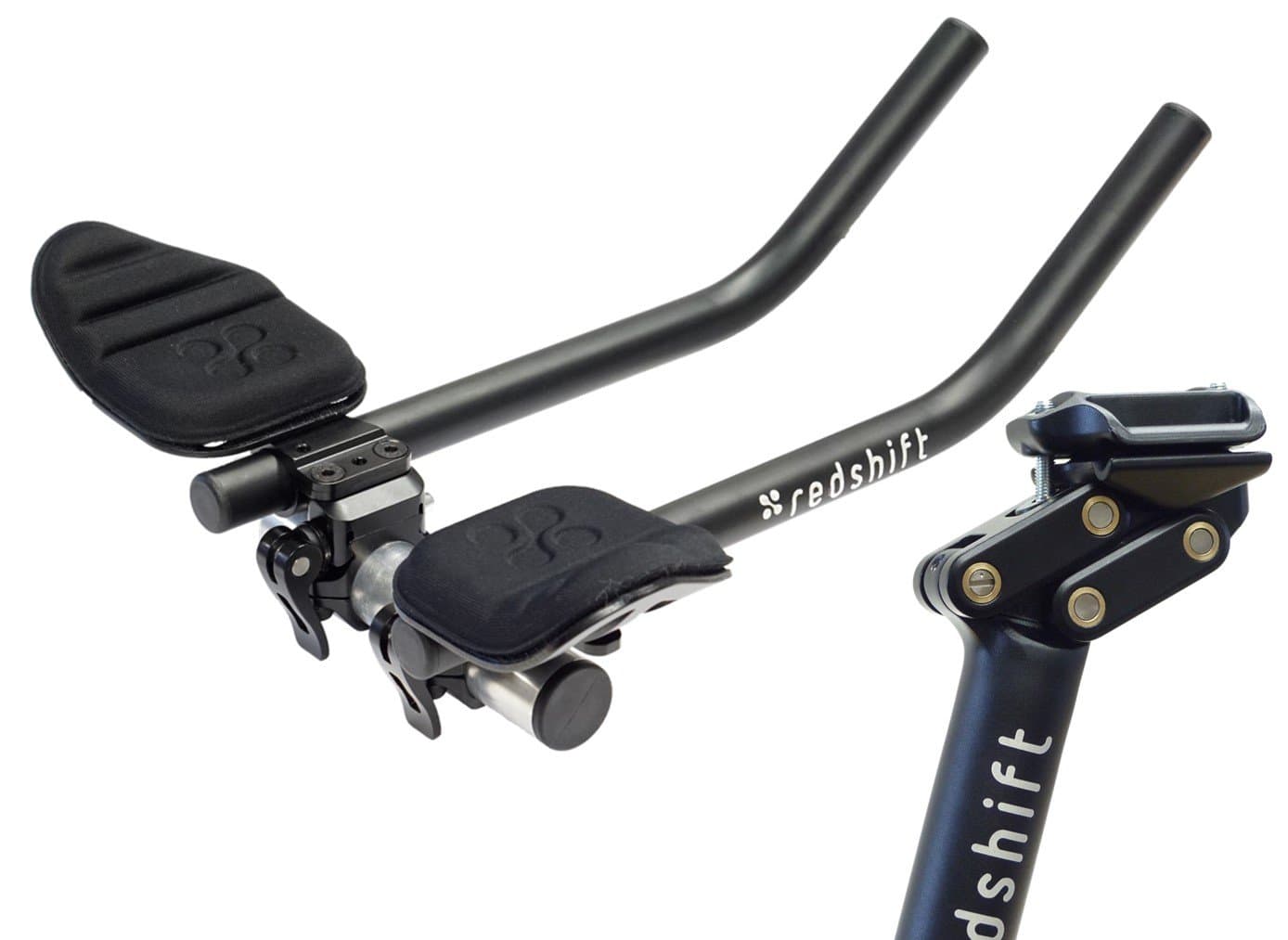 Redshift Switch Aero System - Quick-Release Clip-On Aerobars/Dual-Position Seatpost - Carbon Extensions - L-Bend