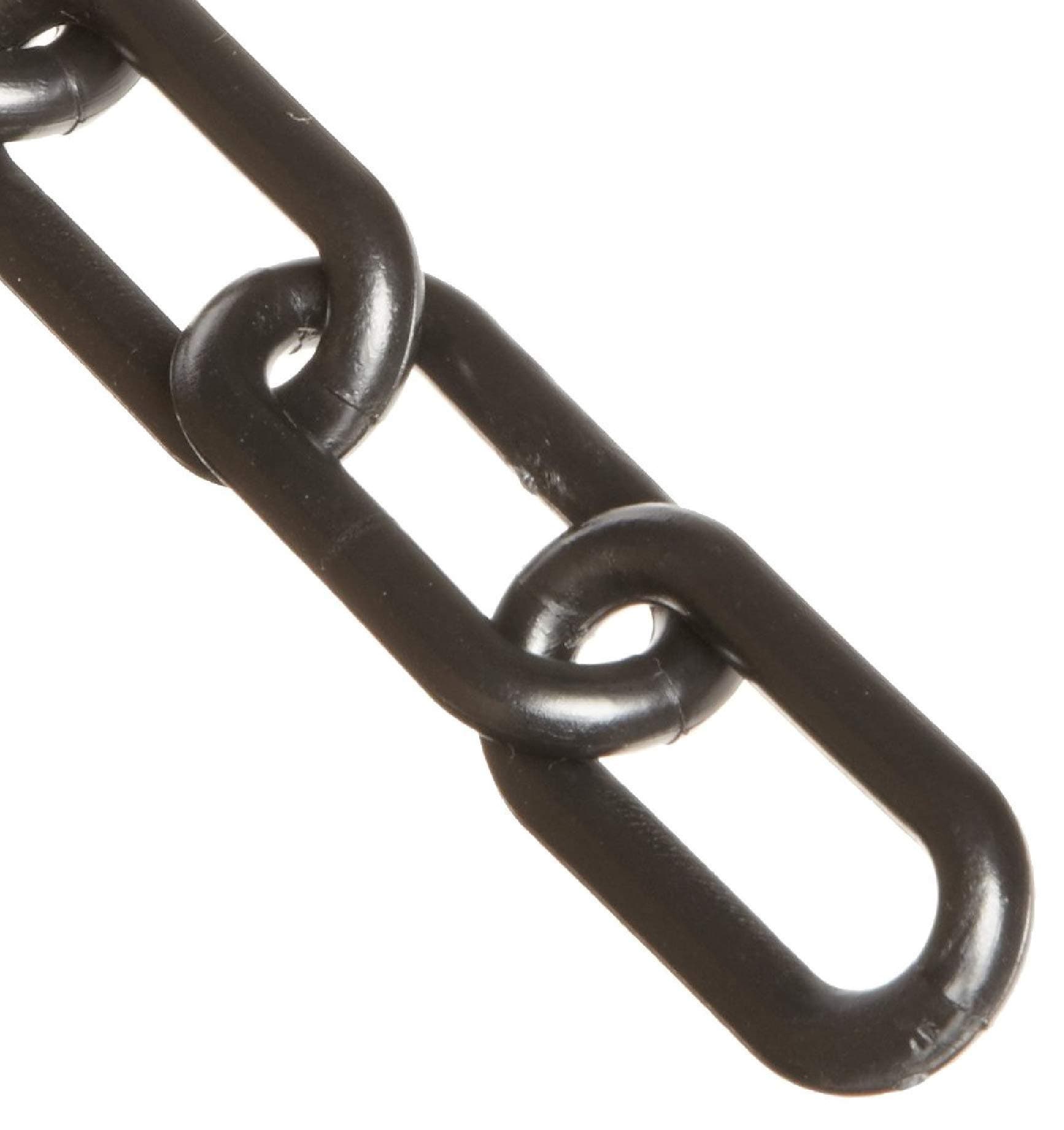 Plastic Barrier Chain, Black, 2-Inch Link Diameter, 100-Foot Length (50003-100)
