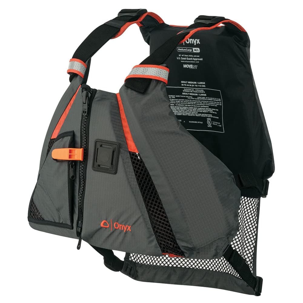 Onyx U.S. Coast Guard and Transport Canada Approved MoveVent Dynamic Paddle Vest for Adults for Kayaking, Canoeing, Stand Up Paddleboarding