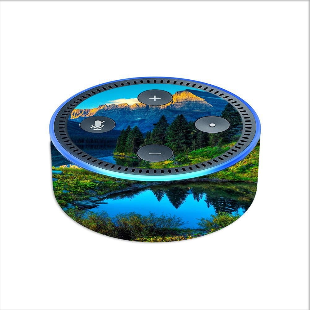 Skin Decal Vinyl Wrap for Amazon Echo Dot 2 (2nd Generation) / Mountain Lake