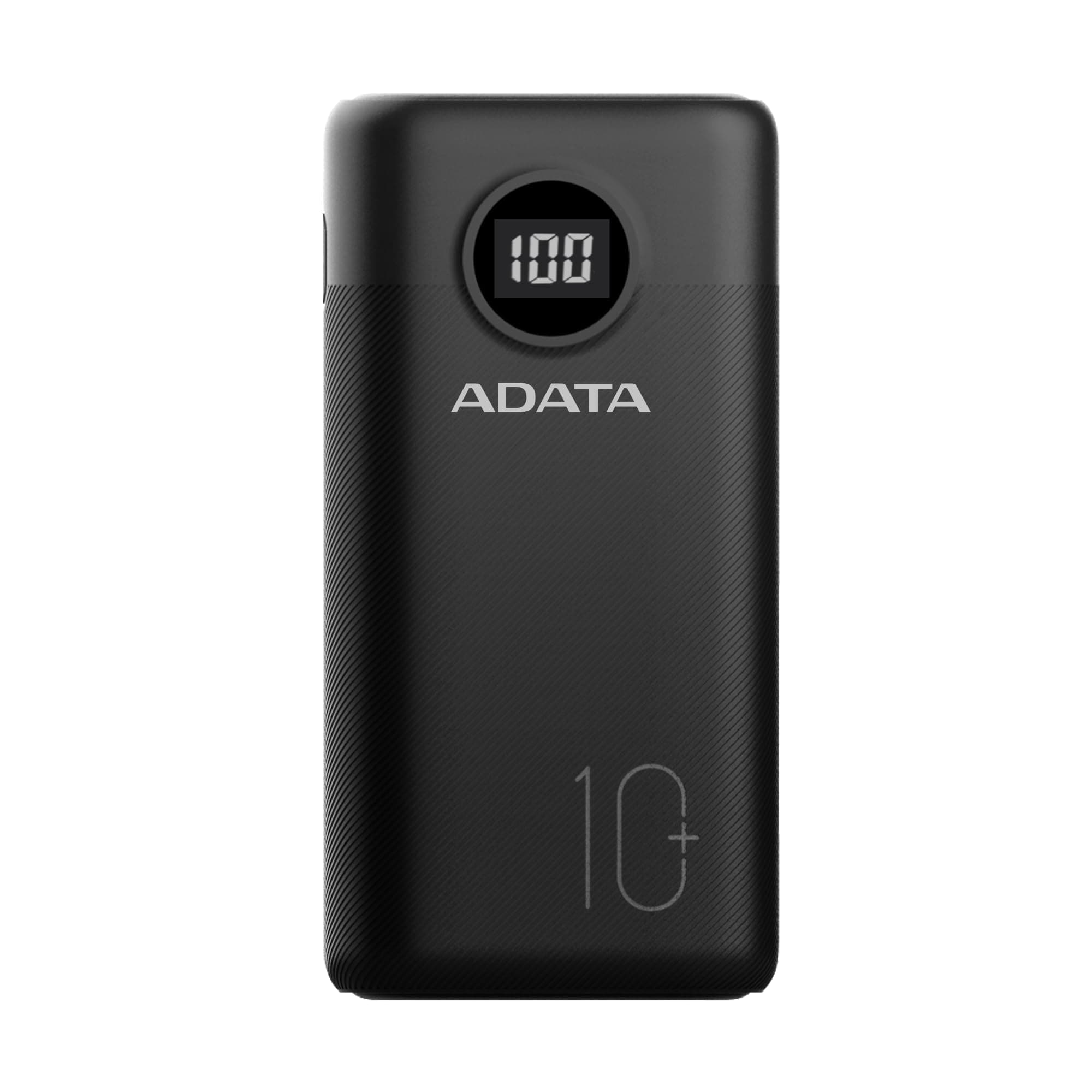 ADATA P10000QCD 10000mAh Qualcomm QC 3.0 / USB PD 3.0 Dual USB-A (18W) & USB-C Fast Charging (18W) Power Bank Portable Charger (AP10000QCD-DGT-CBK)