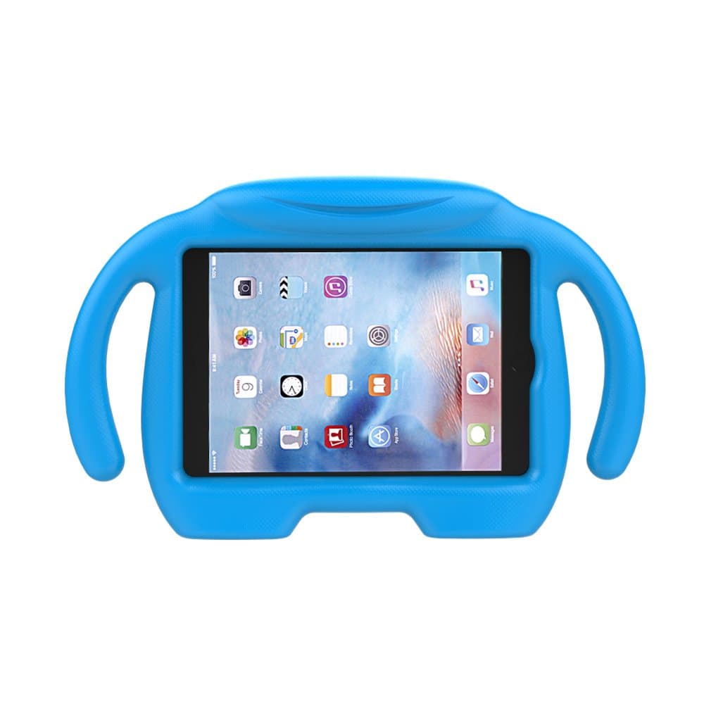 NICEKER Apple iPad Mini 1 2 3 4 5 Kids Case - Light Weight Shock Proof Handle 3D Stand Kids Friendly for iPad Mini, iPad Mini 5, iPad Mini 4, iPad Mini 3rd Generation, iPad Mini 2 Tablet - Blue