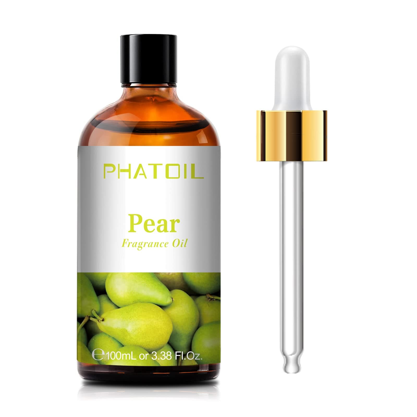 PHATOIL Pear Fragrance Oils for Aromatherapy, Essential Oils for Diffusers for Home, Premium Quality Pear Fragrance Essential Oil, Perfect for Diffuser, Relaxation, Skin Care - 100ml,Pack of 1