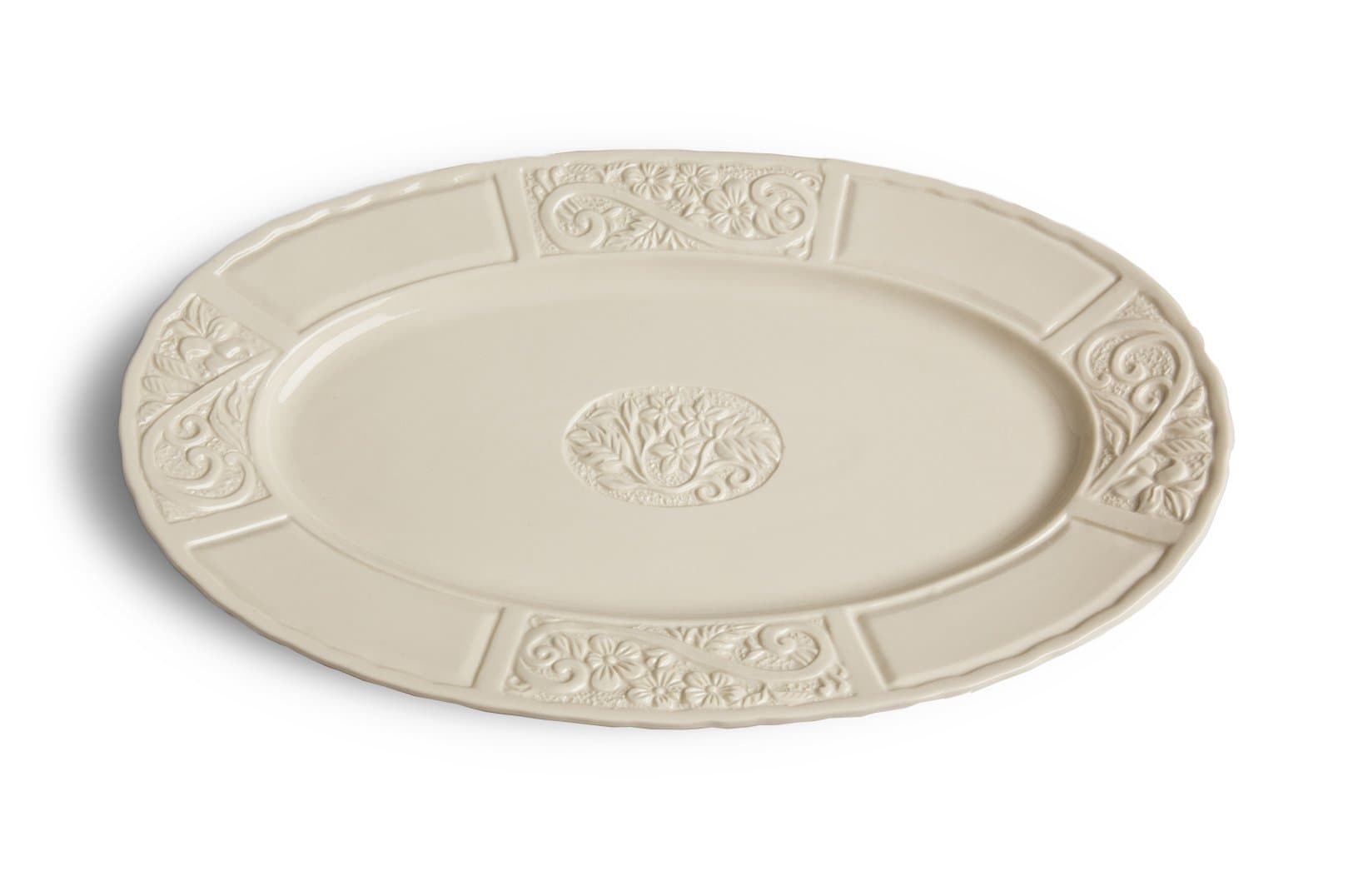 Carmel Ceramica Serving Platter, Cream