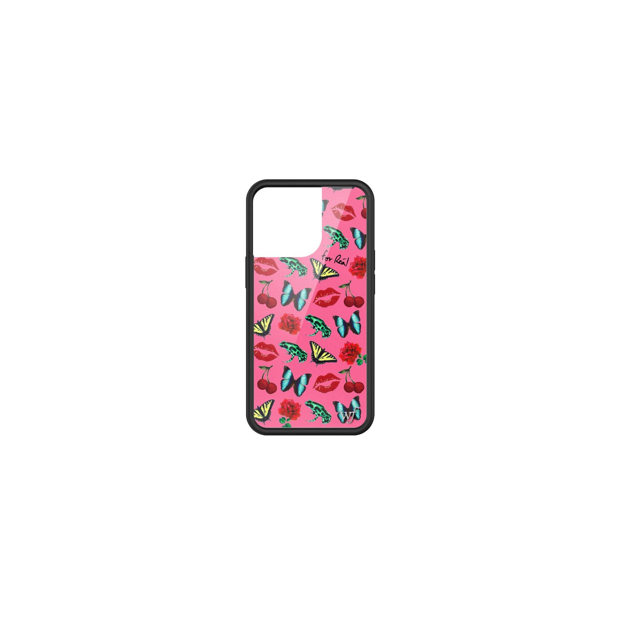 Wildflower Cases - Compatible with iPhone 13 Pro | Protective Black Bumper, 6.5ft Drop Test Certified, Women Owned Small Business | Red, Frogs, Collab | Collab - Realisation Par x Devon Lee Carlson