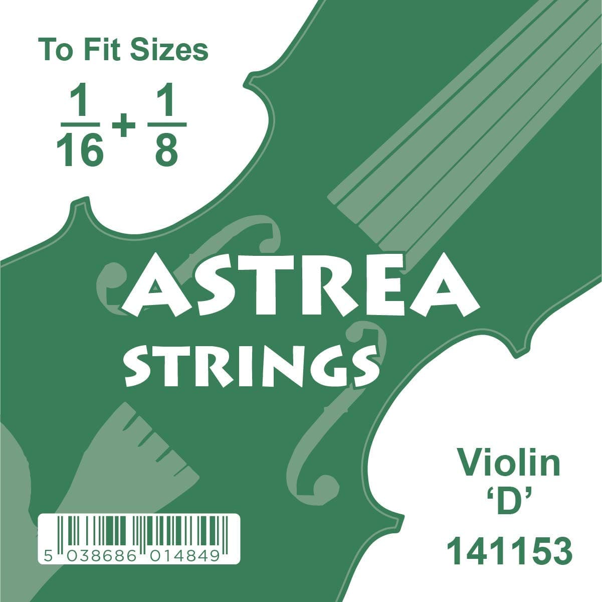 ASTREA 141153 VIOLIN 1/16-1/8 "D" 3RD