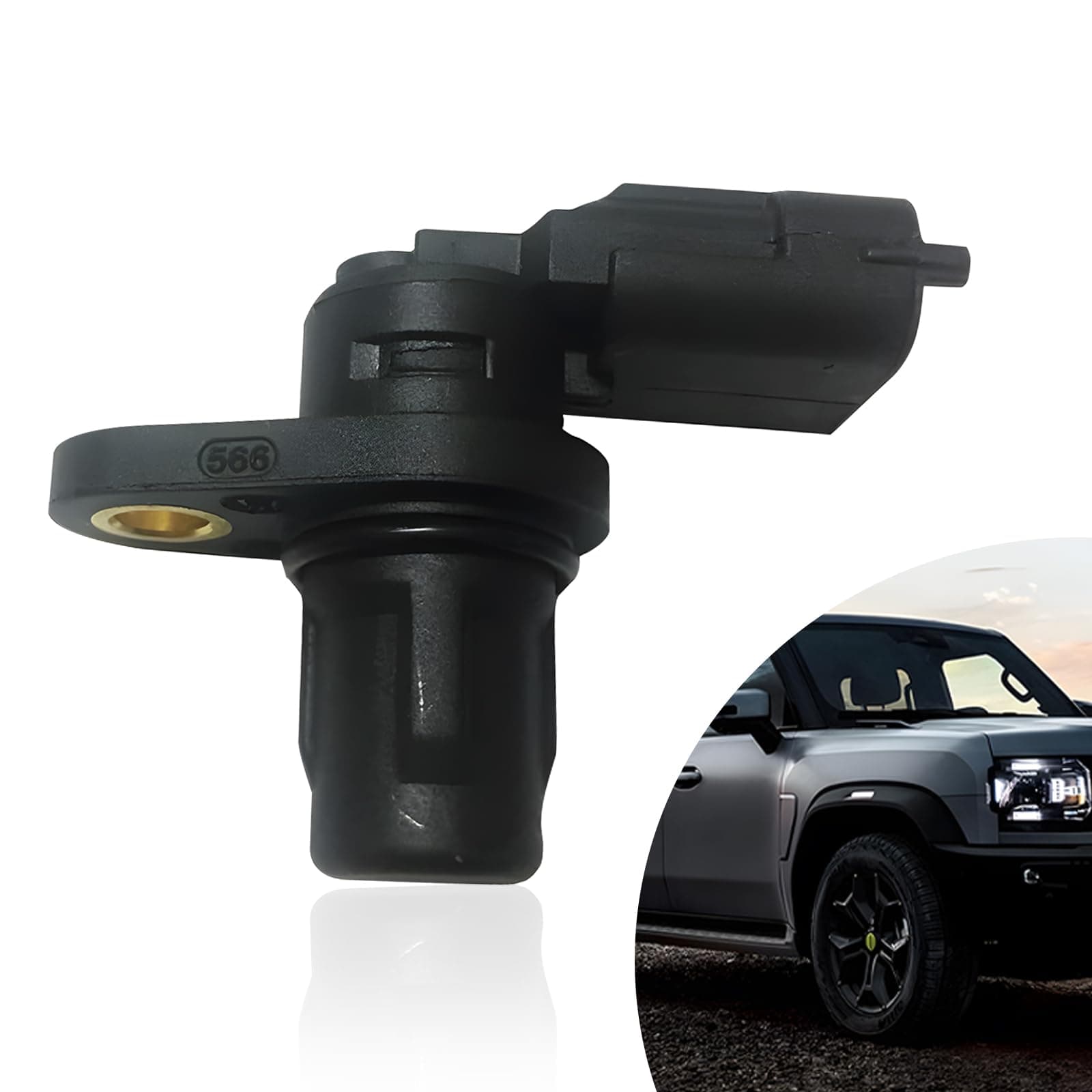 Car Camshaft Position Sensor for EPC Fault Light Weak Start, Replacement Number F01R00B003, Camshaft Sensor with Sealing Ring for EPC Fault Light and Weak Start, Compatible with Chery Ford