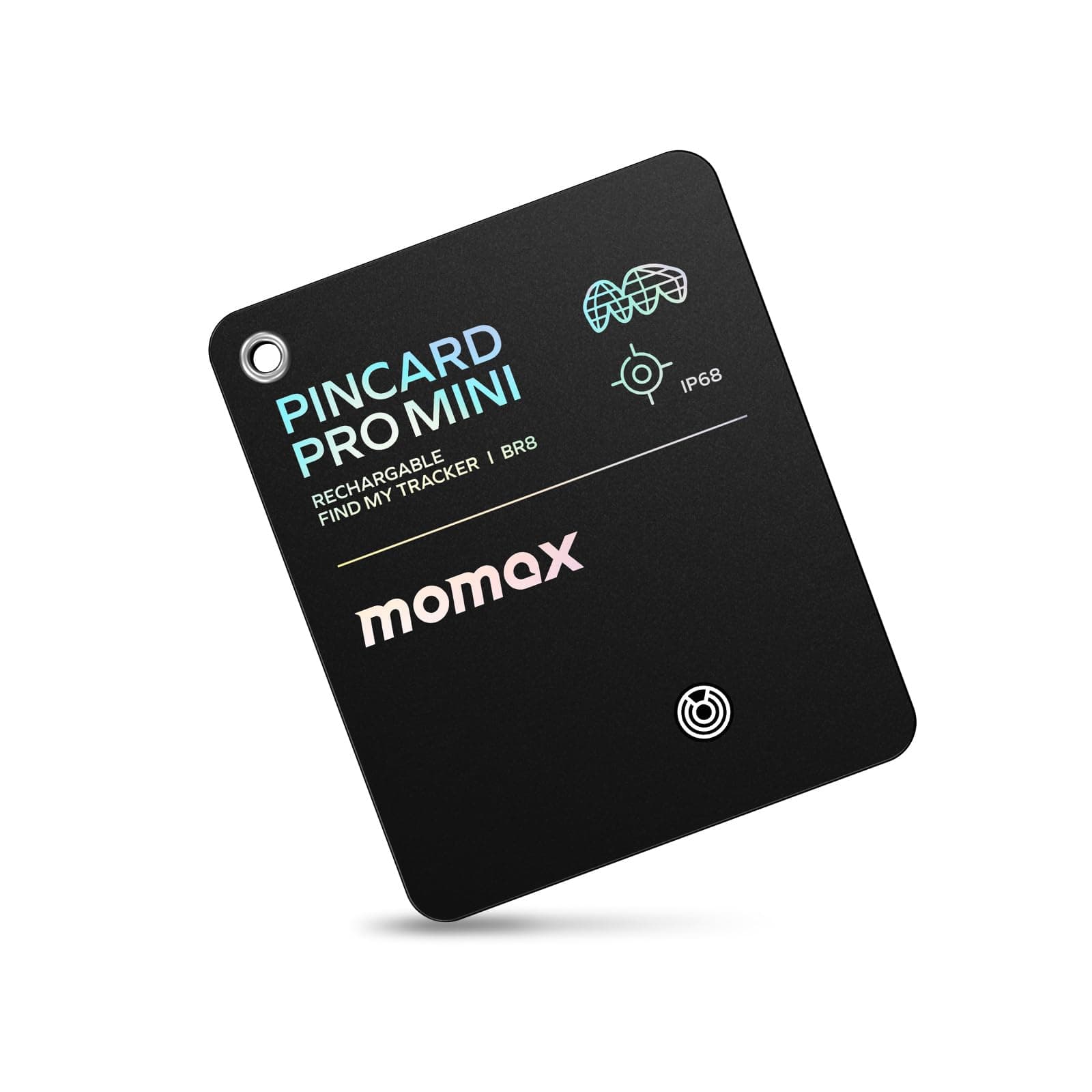 Wallet Tracker Smart Finder - Rechargeable Slim Bluetooth Key Tracking Card with 1-Year Battery, Apple Find My (iOS Only), Item Locator for Luggage Tag, Suitcase, Passport, Backpacks, Mini Size