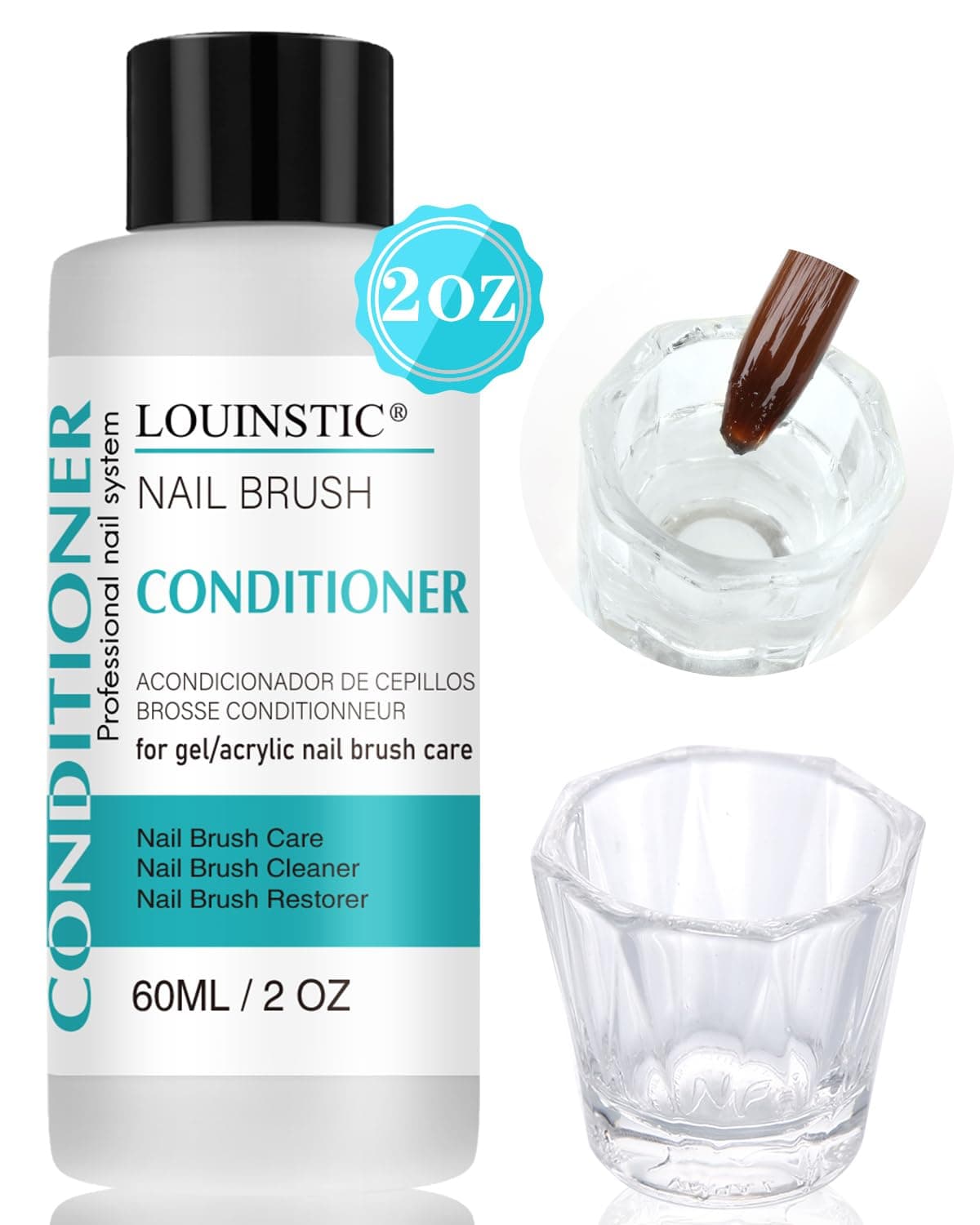 Nail Brush Cleaner and Conditioner Kit